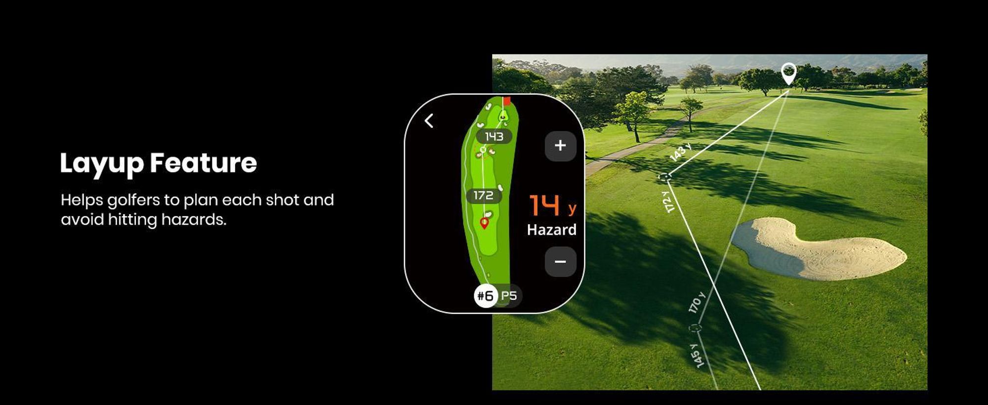 MiLESEEY GenePro G1 Télémètre de golf avec écran tactile GPS, 43 000 parcours, 1200m