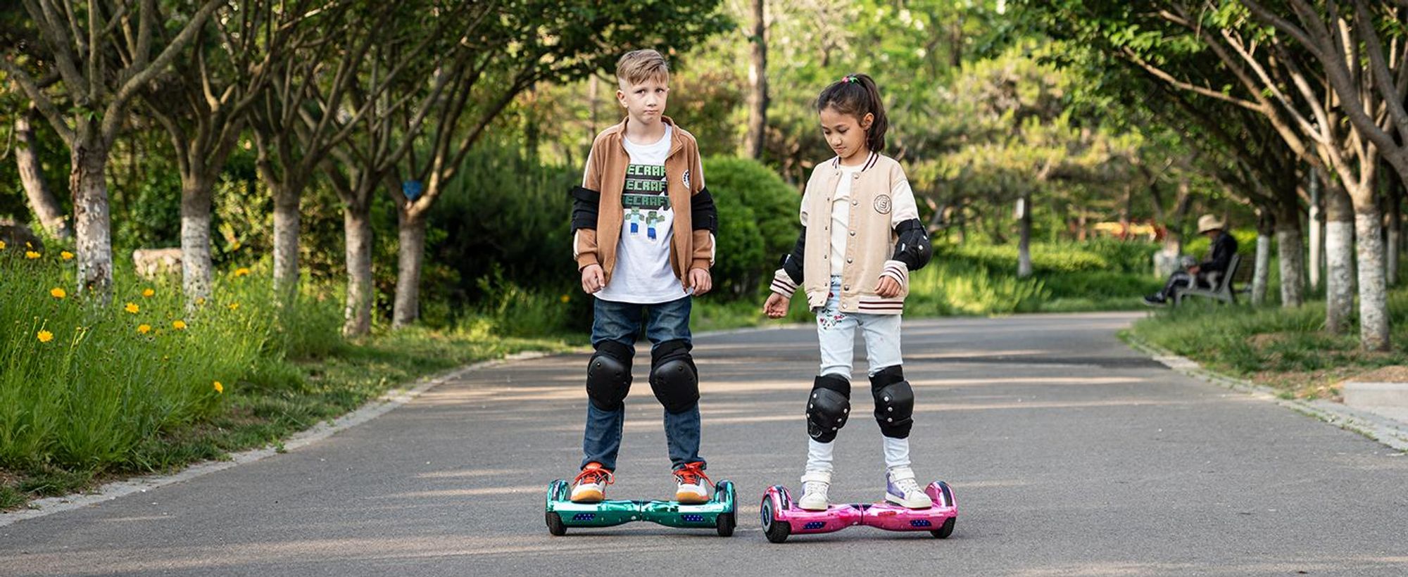 MEGA MOTION Hoverboard,Elektro Scooter 6,5 LED E-Balance Scooter mit Motorbeleuchtung und Bluetooth