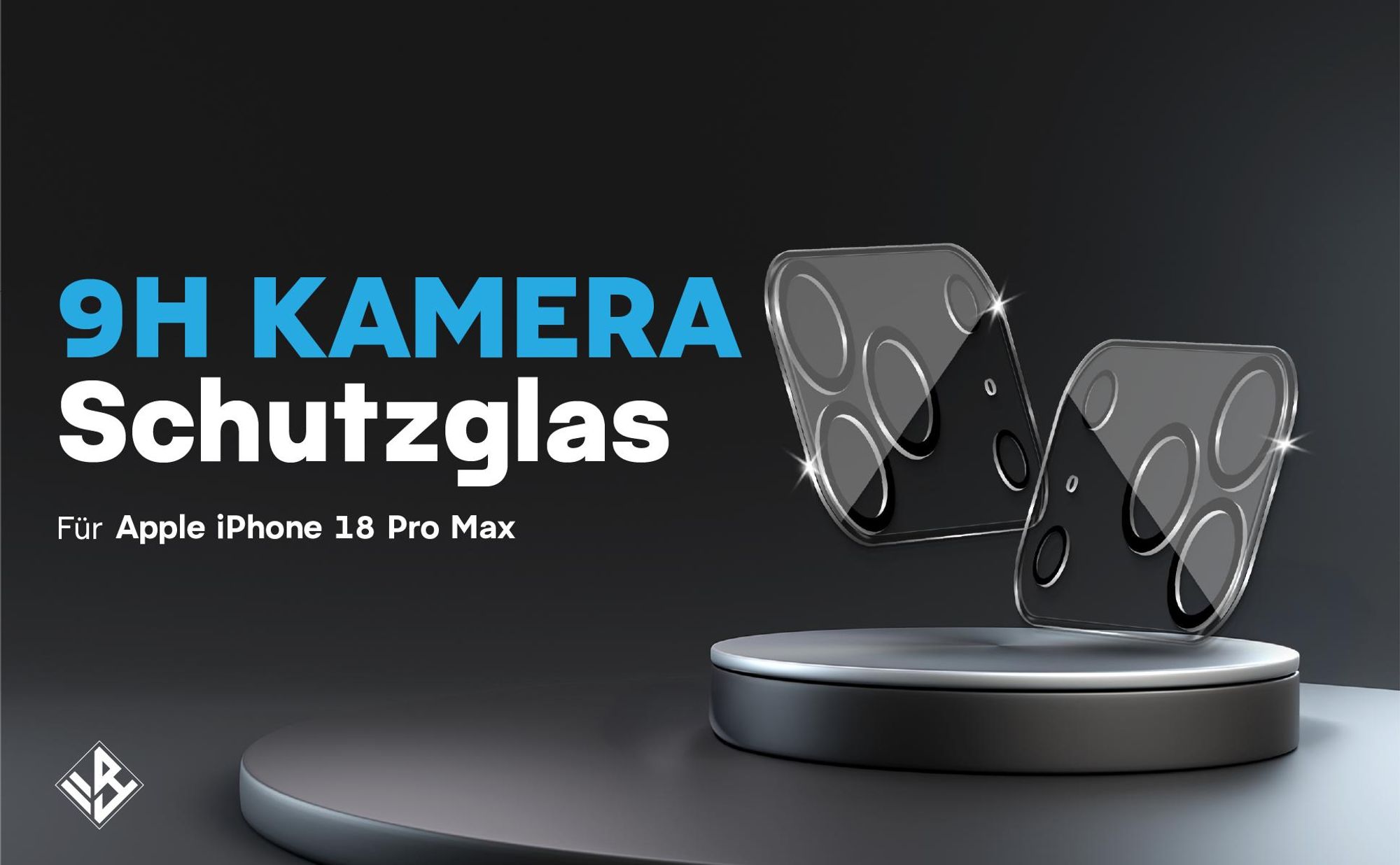 2er Set Kameraschutzglas für Apple iPhone 18 Pro Max in 9H Härte