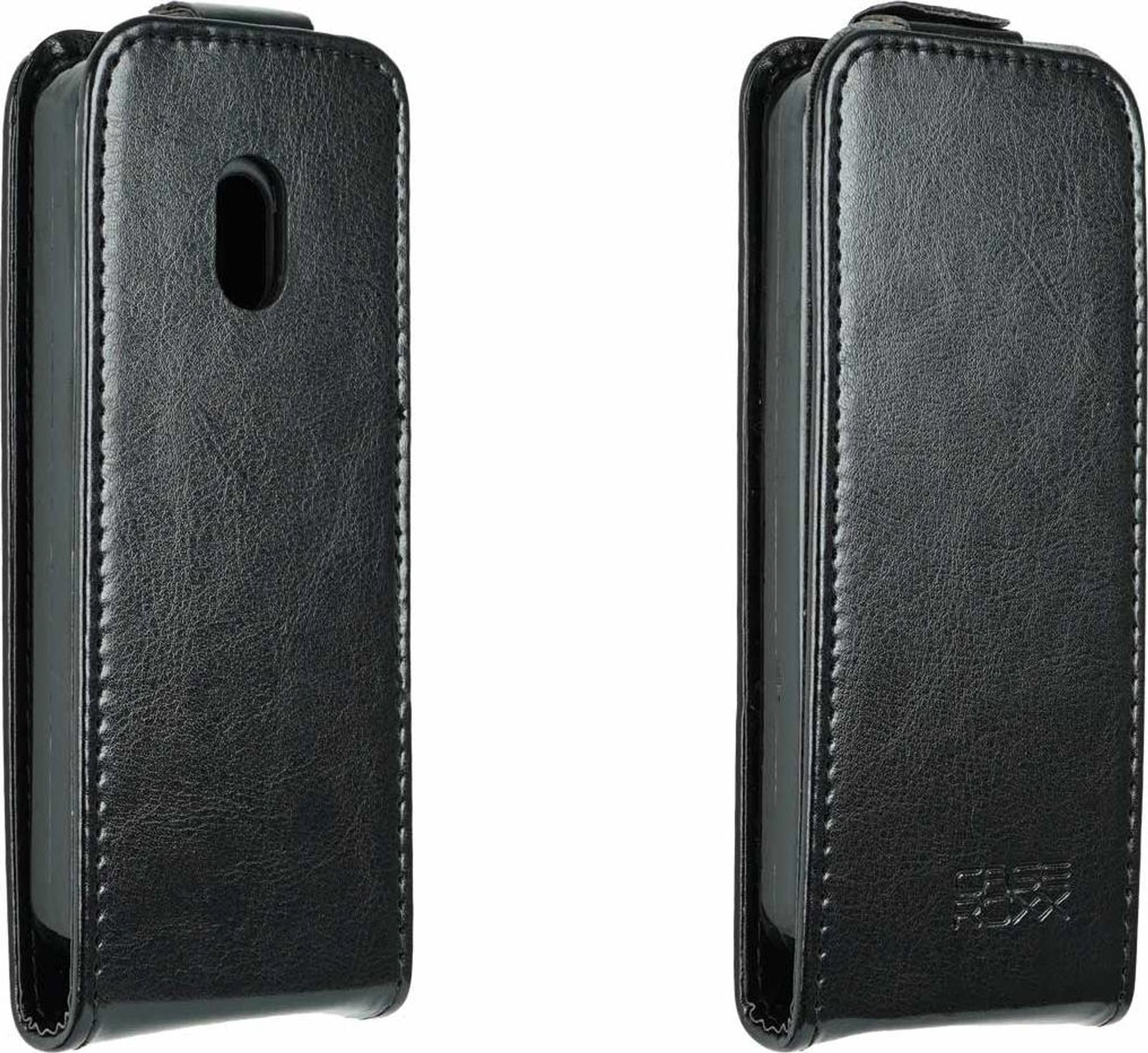 caseroxx Schutz Tasche Hülle Flip Cover kompatibel mit Nokia 235 4G (2024) / 215 4G (2024) / 220 4G (2024), Smartphone Tasche Flip Cover in schwarz Bild 1