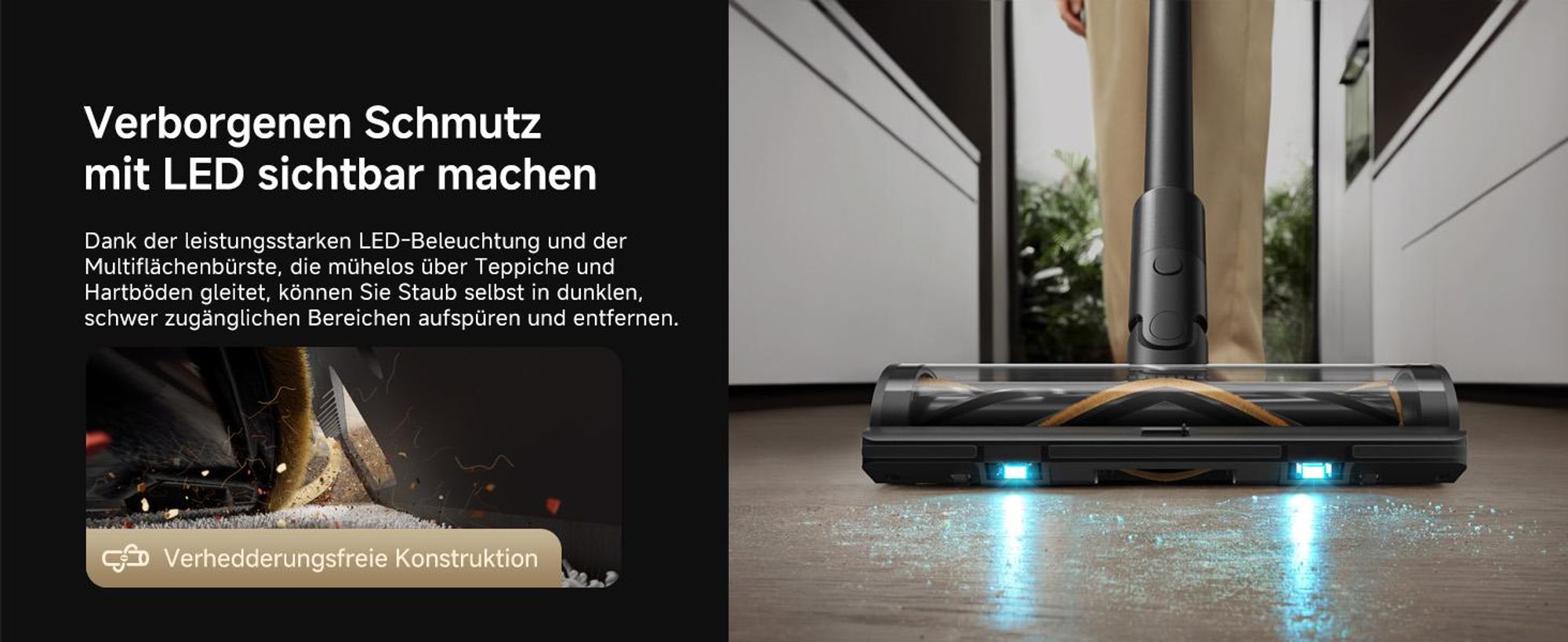 Dreame Z10 Akku-Stabstaubsauger,210AW,90min,H14-HEPA,99,99% Reinigungsrate,Staubsicht-Tech,Auto-Erkennung&Saugkraft-Anpassung,0-Tangle Handstaubsauger