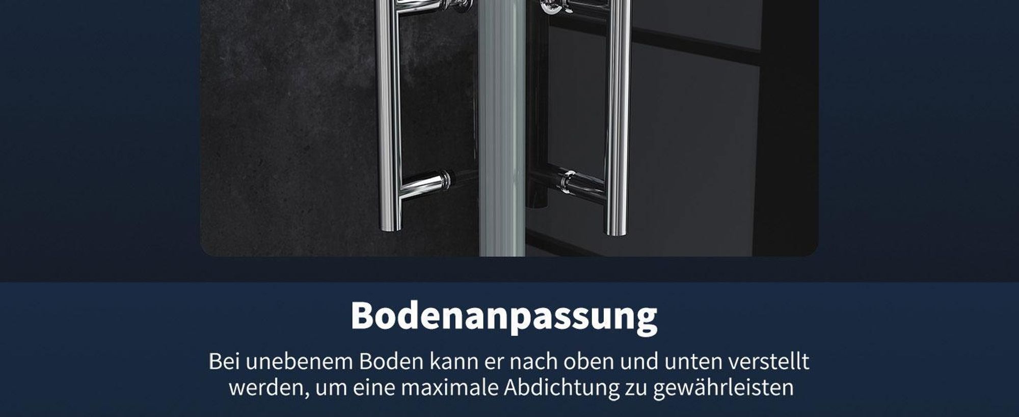 Nischentür Dusche Falttür Duschtür 90x195cm Duschabtrennung Faltbar Duschkabine 6mm ESG NANO Glas Nischdusche Duschwand