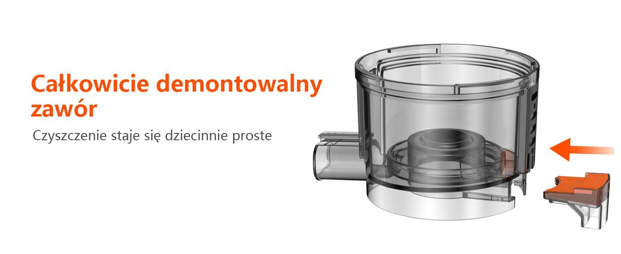 CelerySpec SJ-048-EU-SS Wolnoobrotowa Sokowirówka - 250W Potencia 1.8L Duża pojemność Dwa otwory do podawania soku 130 mm i 45 mm - Argento