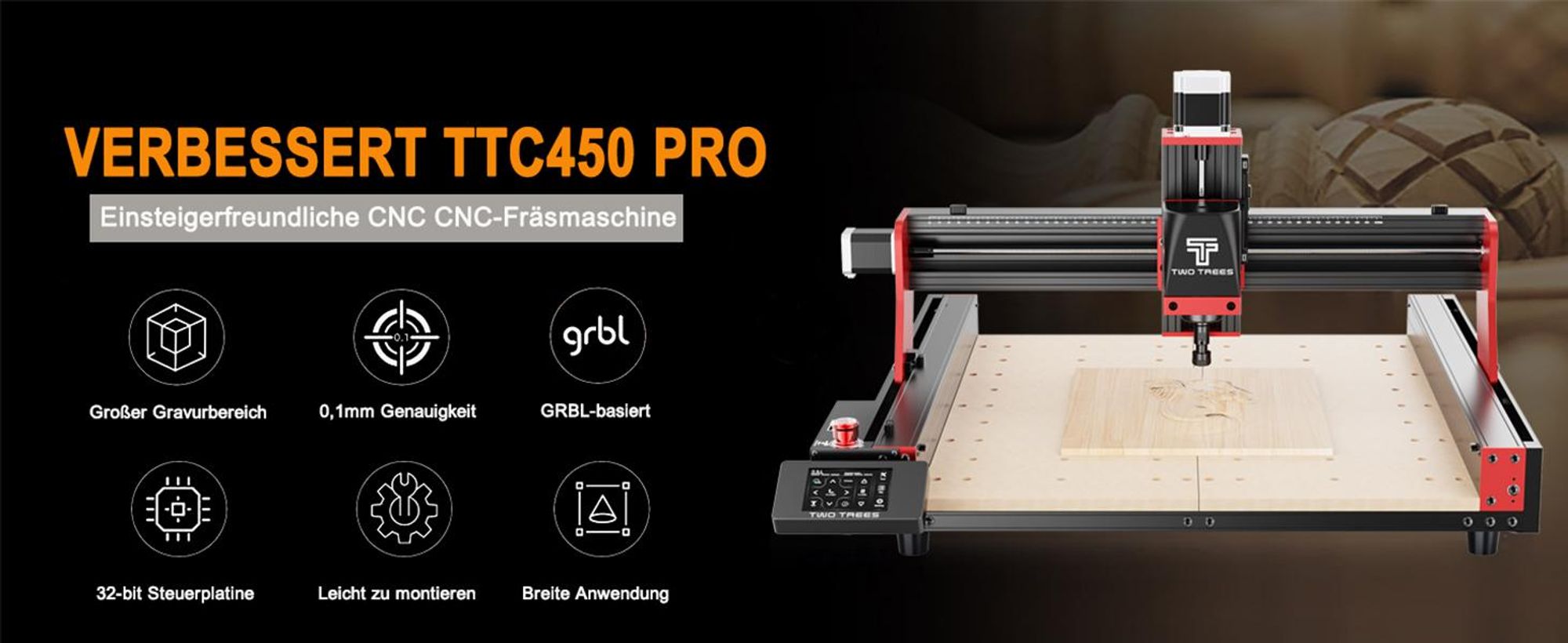 TWO TREES - TTC450 Pro - CNC Fräsmaschine (2025)