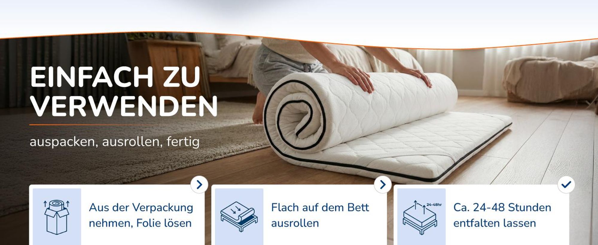 MSS e.K. Kaltschaum Matratzentopper 80 x 190 cm | HR KALTSCHAUM | optimale Körperanpassung | Mattress Topper 80x190 | designed und produziert in Deutschland