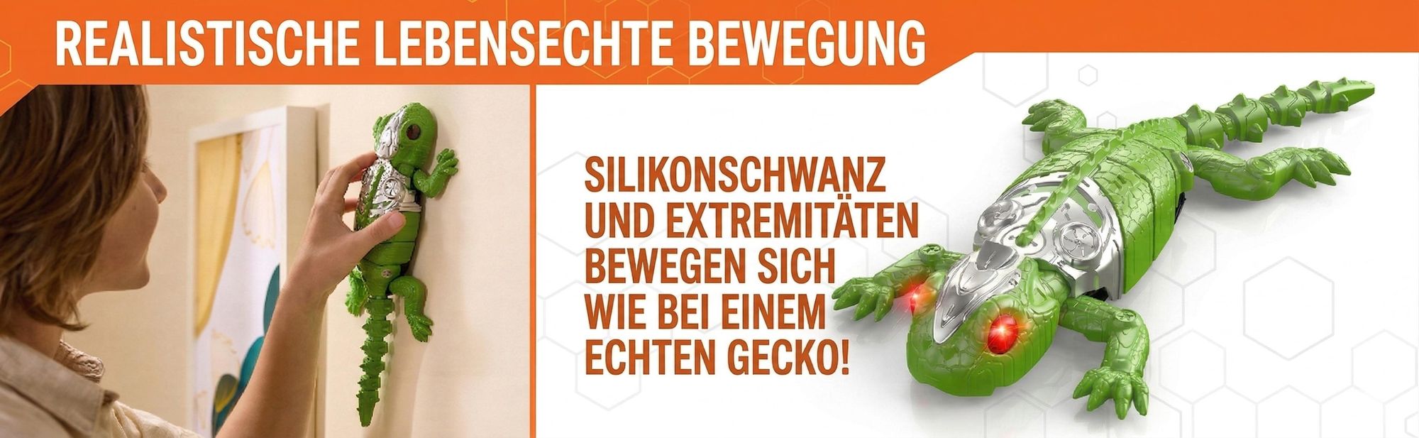 Ferngesteuertes Kletter-Eidechse Spielzeug, Wandkletternde ferngesteuerte Eidechse, RC Wandflitzer Gecko - CLIMBKO
