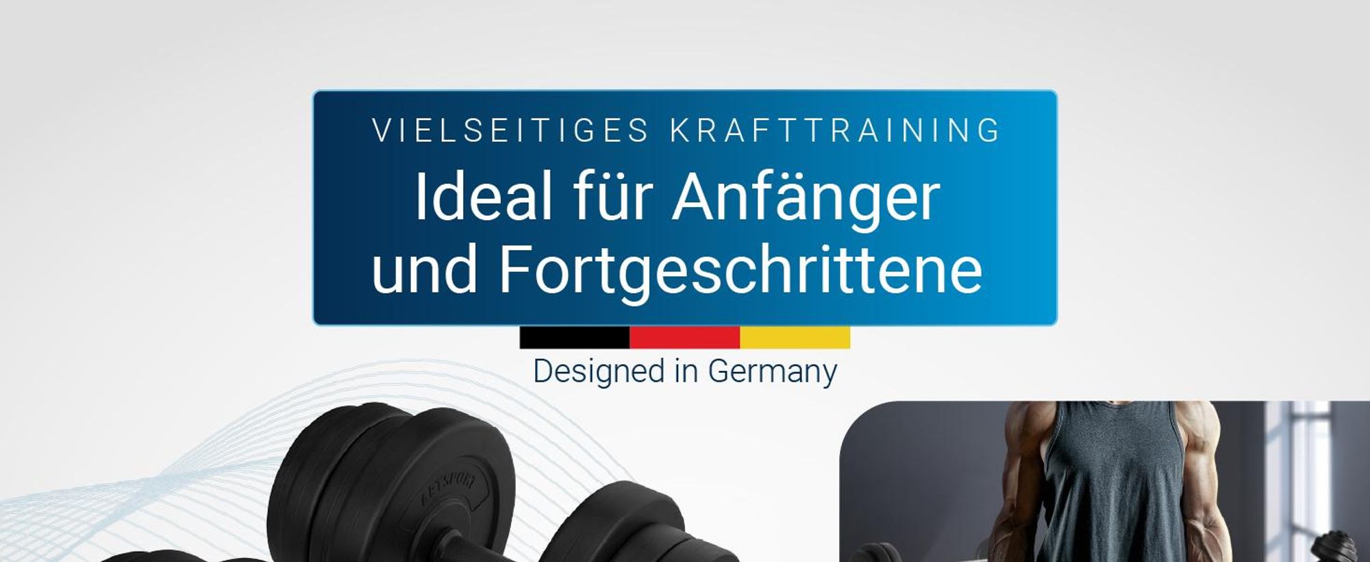 Artsport 3in1 Hantelset mit 2 Kurzhanteln, 1 Langhantel & 1 SZ Curlhantel – 12 Gewichte mit 60kg und Sternverschlüssen – Hantel Set Krafttraining