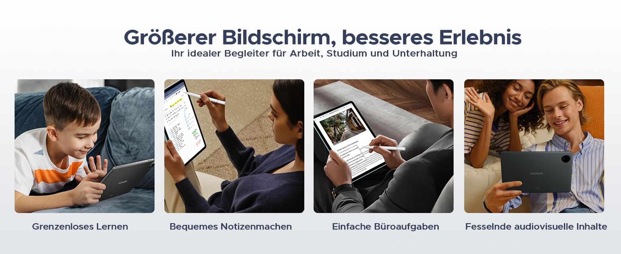DOOGEE Tab A9 Pro Android 16, 10,1 Zoll, 20(4+16)GB+128GB(bis 2TB erweiterbar), WiFi 5, 6580mAh, Dual-Lautsprecher