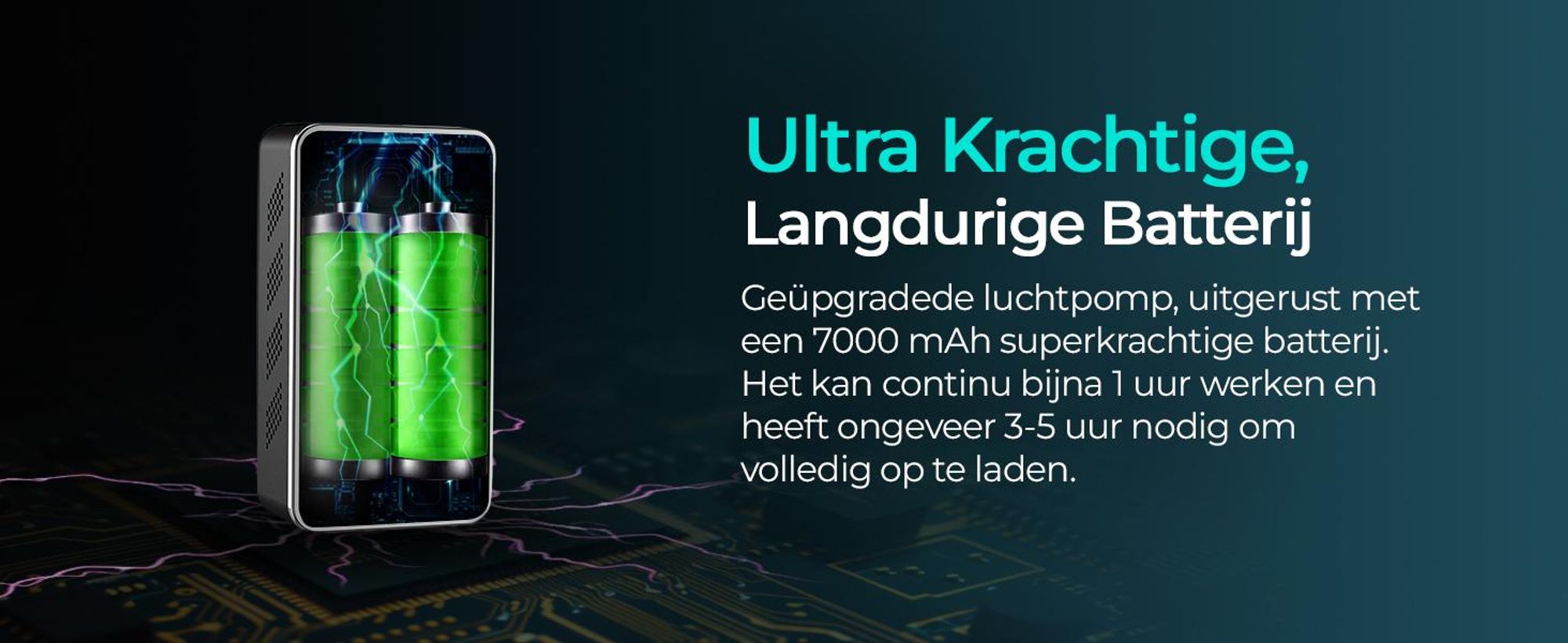 Olvy Luchtdrukpomp, Mini-bandenpomp, 7000mAh, Elektrische compressor, fietspomp, elektrische luchtpomp, mini-compressor, geschikt voor auto, fiets, ballen, en ook als powerbank