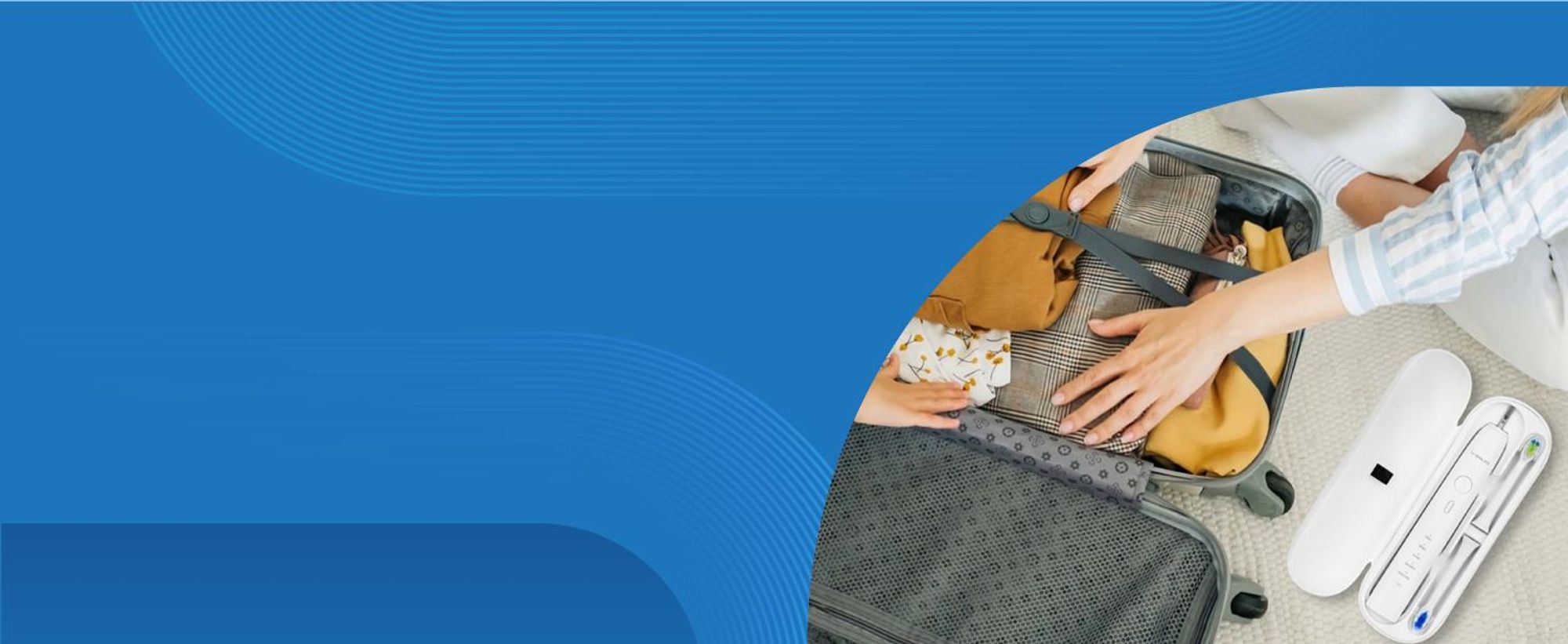 U-SMILER Schallzahnbürste Sonic Elektrische Zahnbürste 5 Modi 3 Intensitäten 4 Aufsätze Wasserdicht IPX8 2000mAh Akku 90 Tage Laufzeit TravelCase