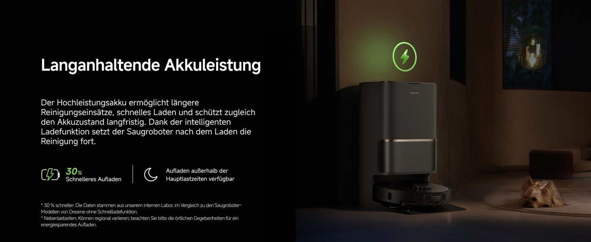 Dreame L50 Ultra AE Saugroboter mit Wischfunktion,28.000Pa Saugleistung,Automatische Entleerungsstation,Ausziehbare Seitenbürste,DryBoard,Schwarz