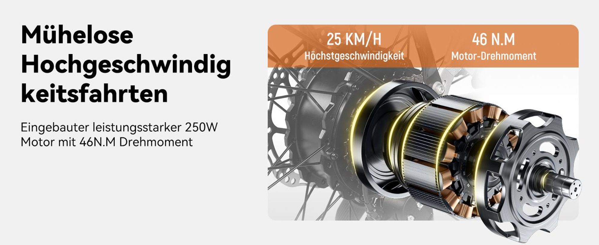 Hiland 26 Zoll 7-Gang 250W Elektrofahrrad für Männer und Frauen, Elektrisches Citybike mit 36V 7,8Ah Akku, Mit Frontlicht, Weiß