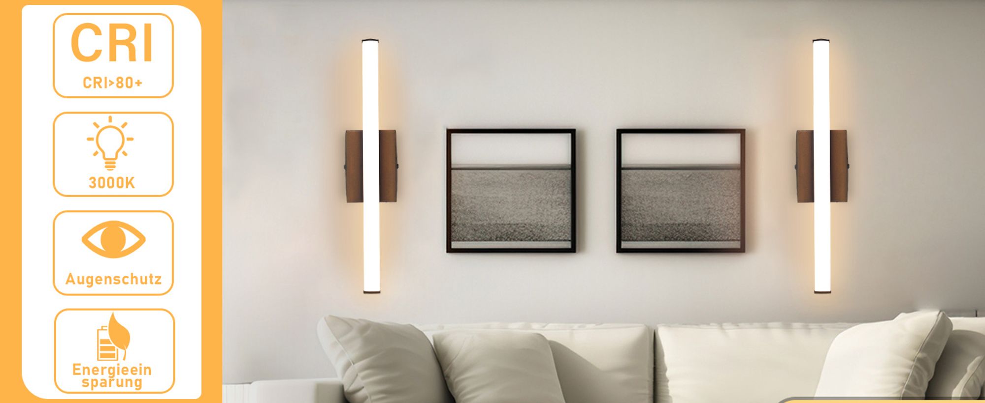 ZMH Wandleuchte Innen Wandlampe LED Modern Wand Lampe Schwarz 6W Wandbeleuchtung Flur Beleuchtung Wellen Design 3000K Warmweiß Licht Wandlicht
