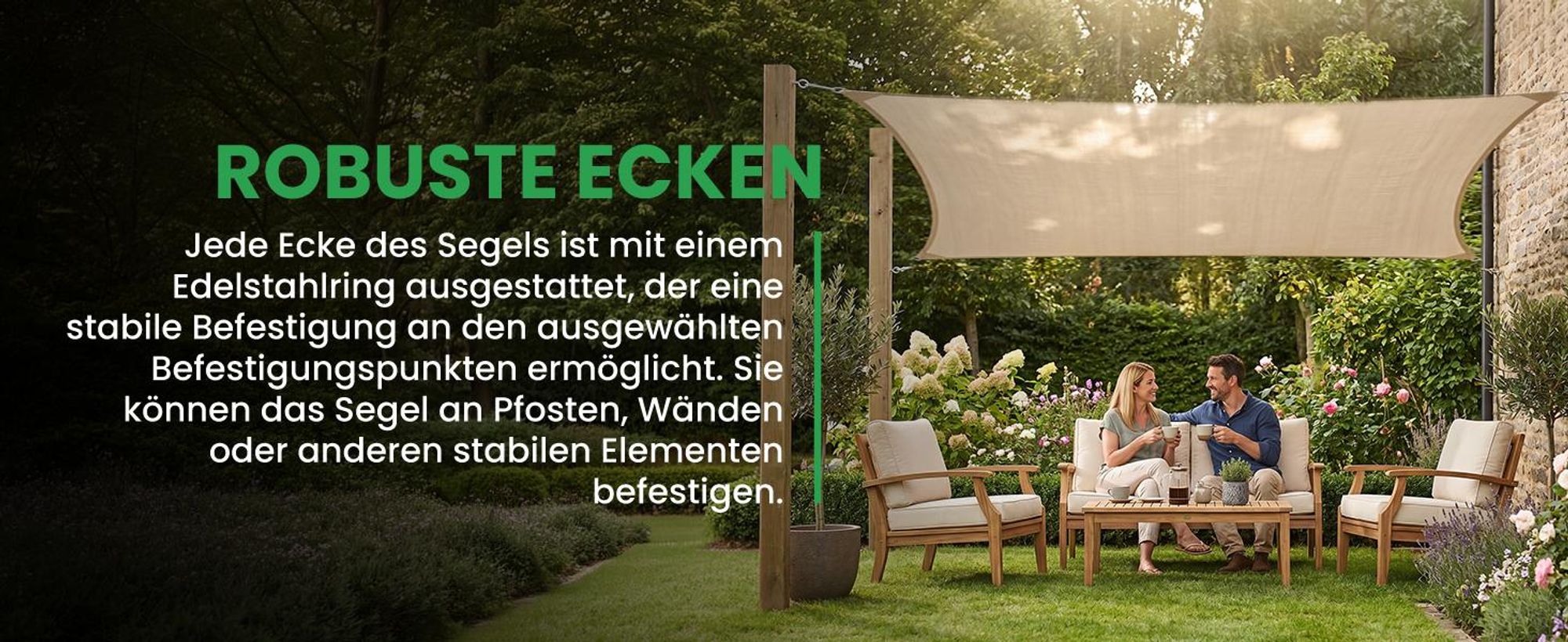 Sonnensegel Rechteckig 3x4m Sonnenschutz Wasserdicht Garten Balkon Terrasse
