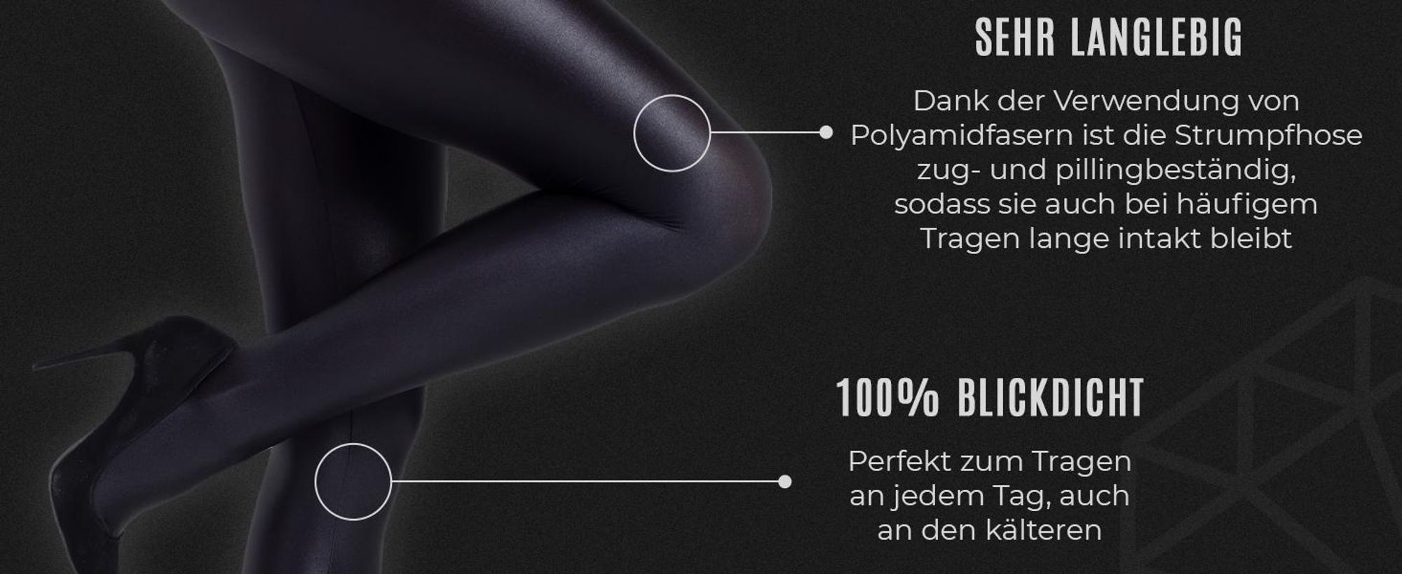 GATTA BLACK BRILLANT Strumpfhosen Blickdicht glänzend Glamour Schwarz 120den - 2XL