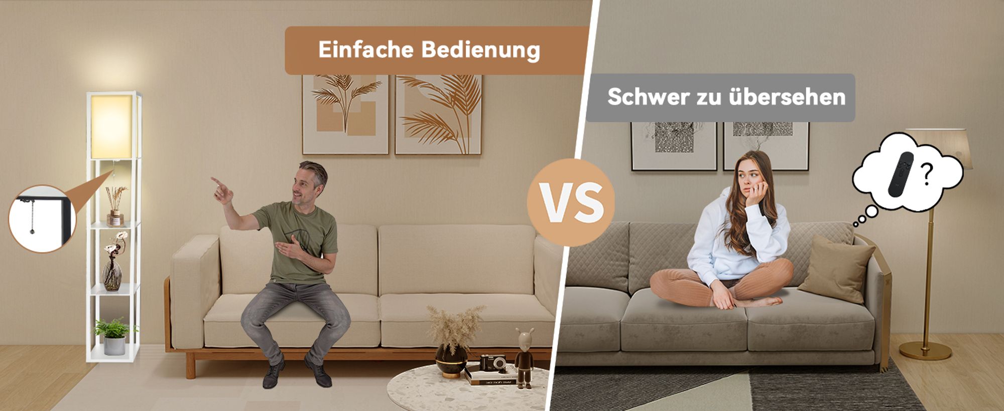 Puluomis 3 Ebene Stehlampe Stehleuchte Bodenlampe 160cm E27 Innenbeleuchtung Holz Weiß