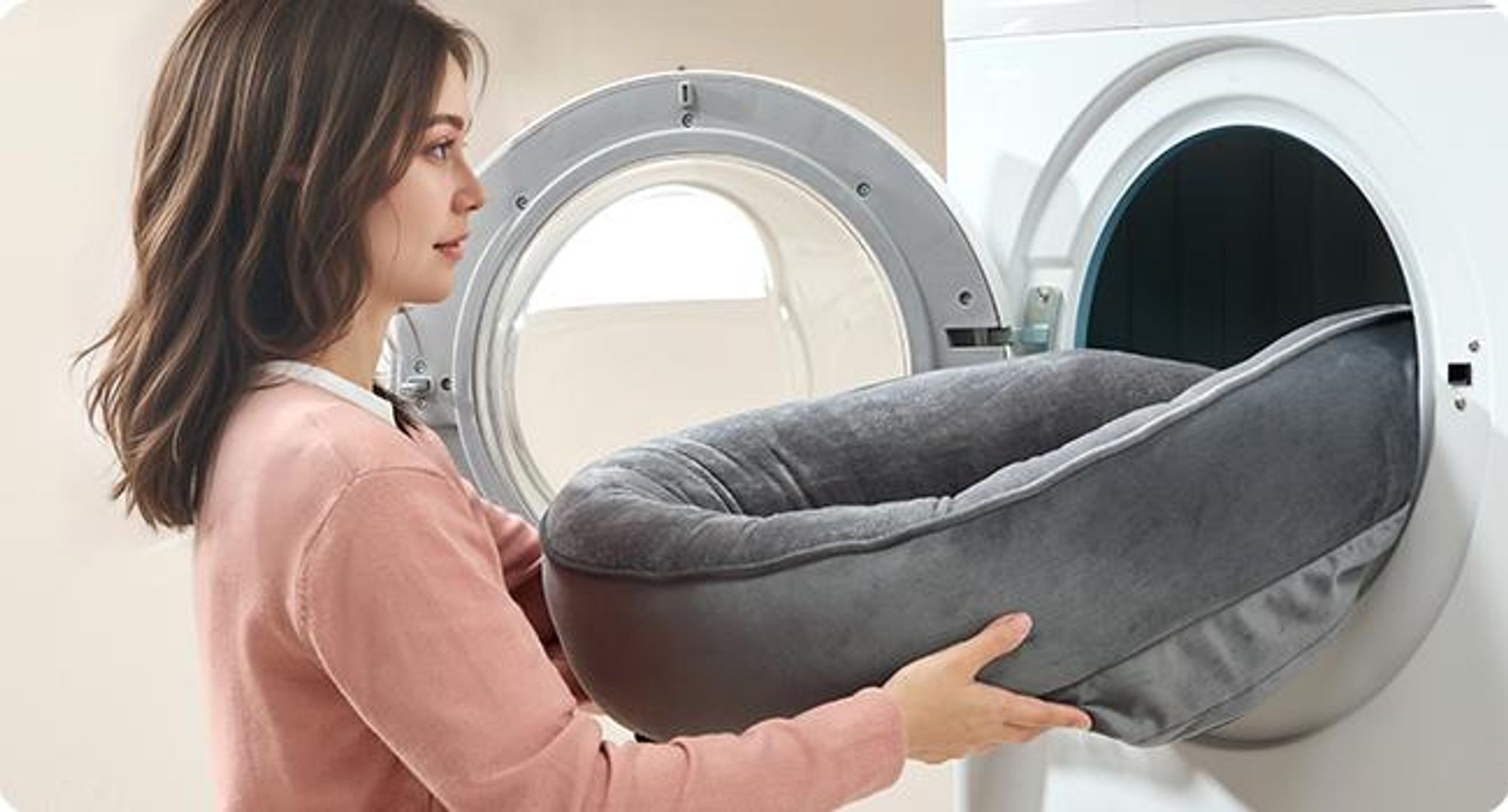 Feandrea Hundebett, Hundekissen, wasserdichte Innenschicht, erhöhte Ränder, abnehmbarer