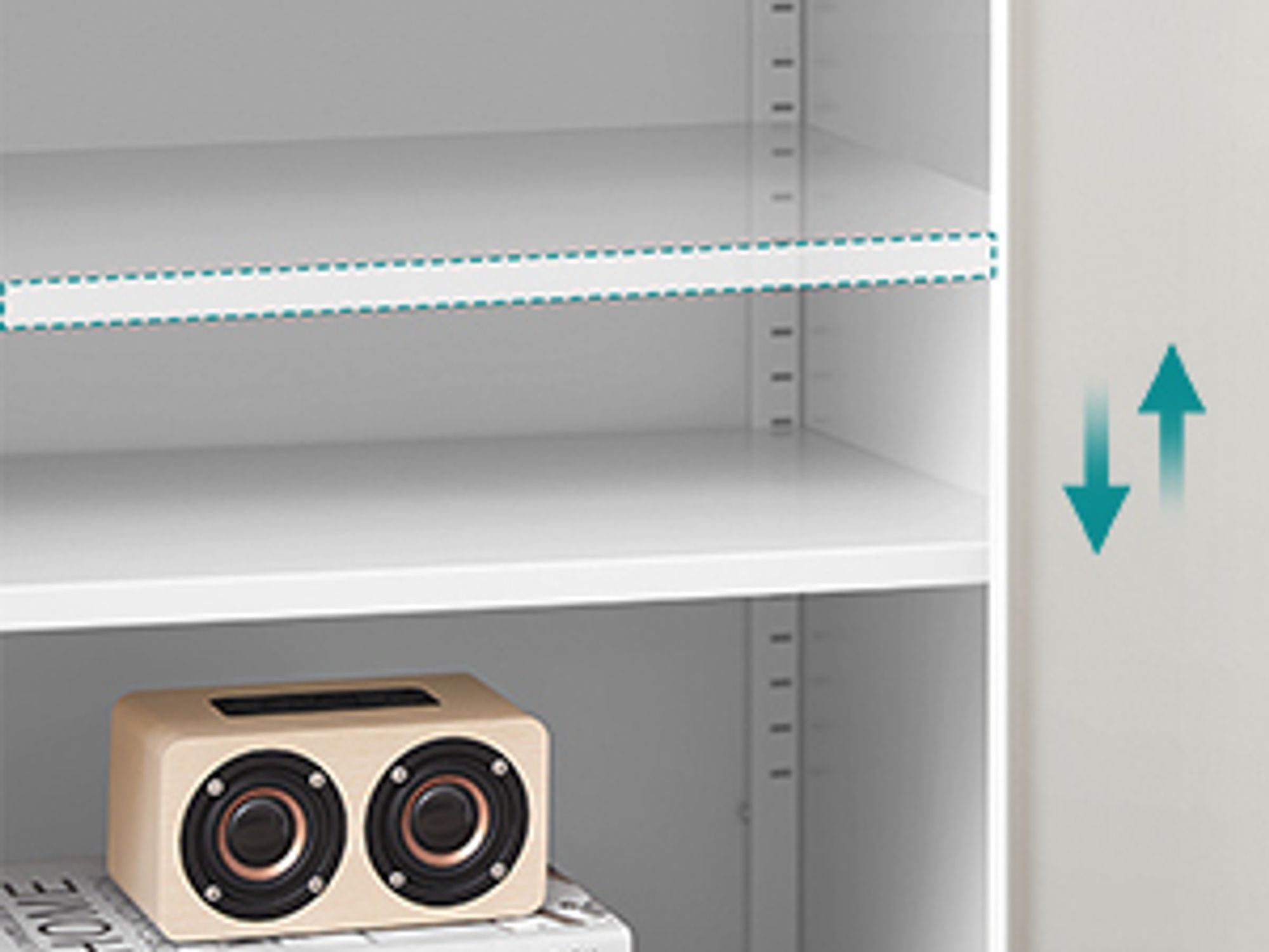 SONGMICS Aktenschrank, Mehrzweckschrank, Büroschrank, 40 x 80 x 180 cm, verstellbare Ablagen