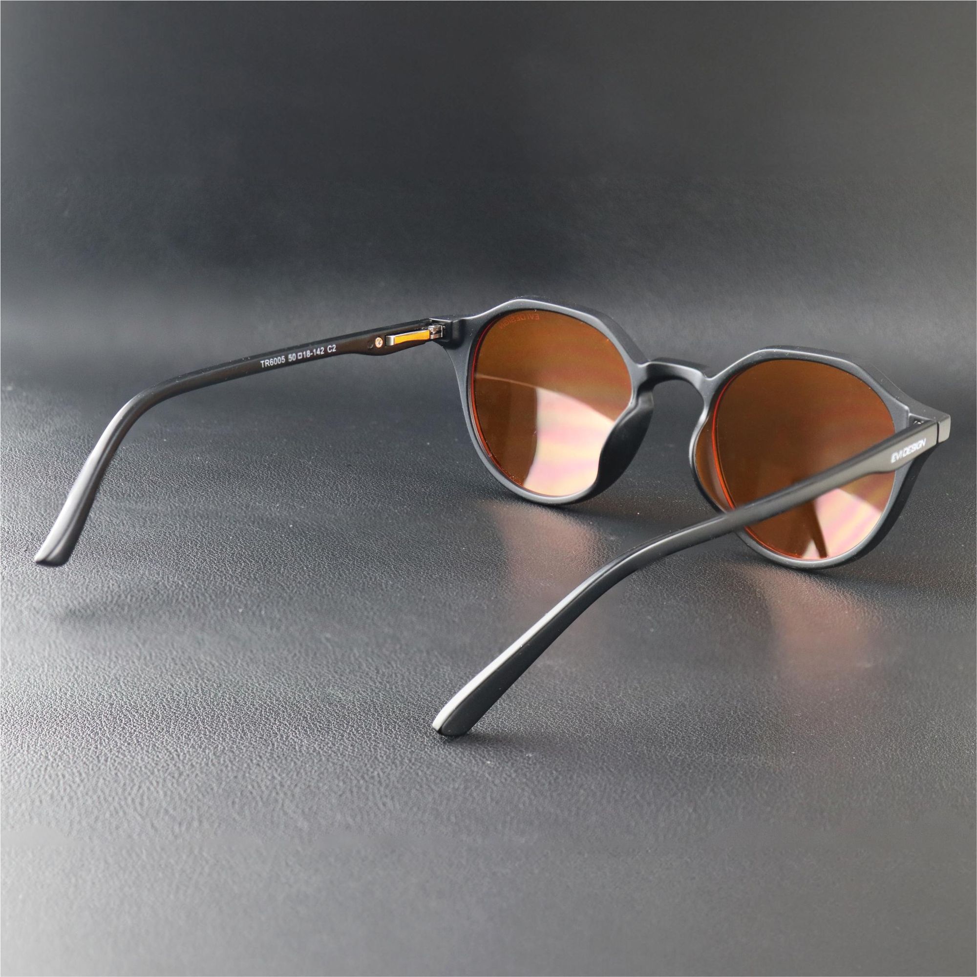 Computerbrille mit Blaulichtfilter Rund Oval Schwarz Arbeitsplatzbrille Anti-Blaulicht Brille 99%