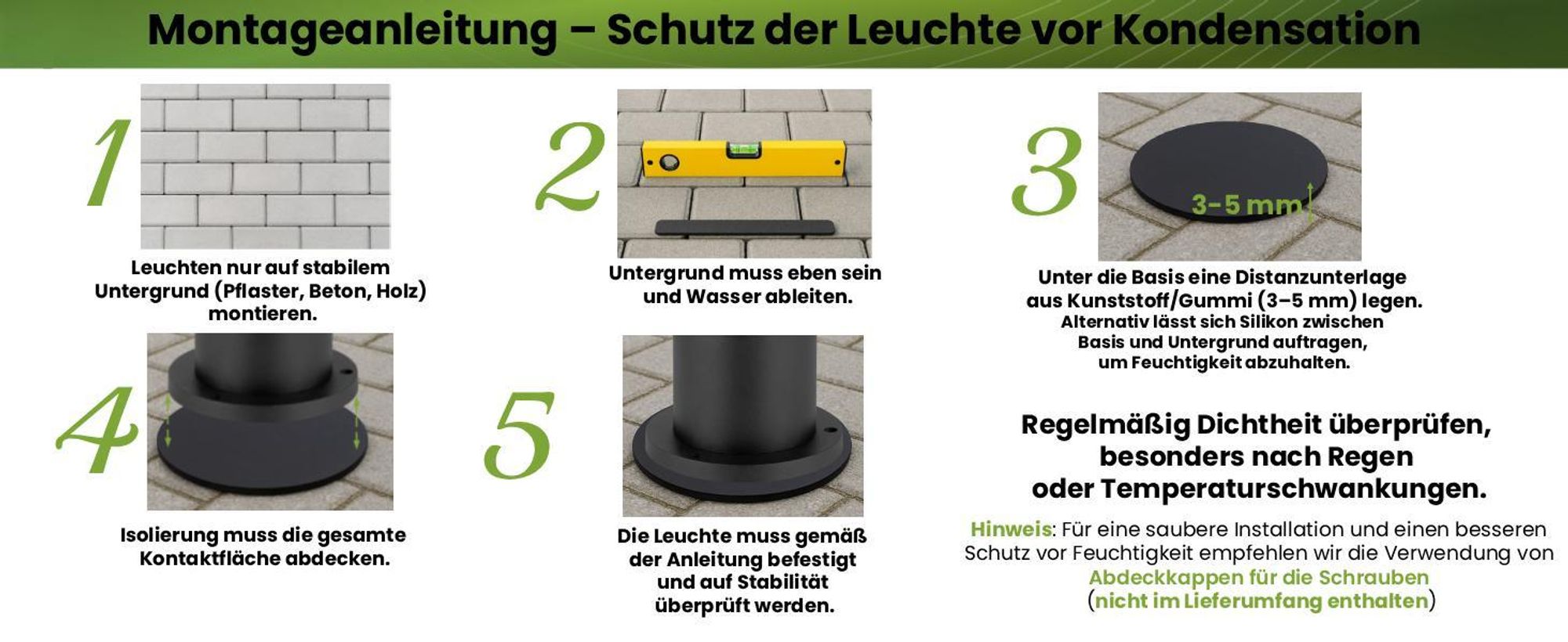 LUMILED Wegeleuchte Außen 40 cm E27 Fassung IP54 Spritzwasserdicht Schwarz, Pollerleuchte Gartenleuchte Stehlampe für Terrasse und Wege, Außenleuchte aus Aluminium, max. 13W Außenbeleuchtung Gartenleuchte Wegelampe