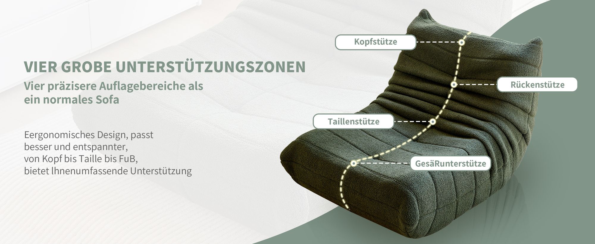 Klassische Sessel, Schlafsofas, sitzkissen boden, Lazy Sofa, Bean bag, für Schlafzimmer, Sitzsack