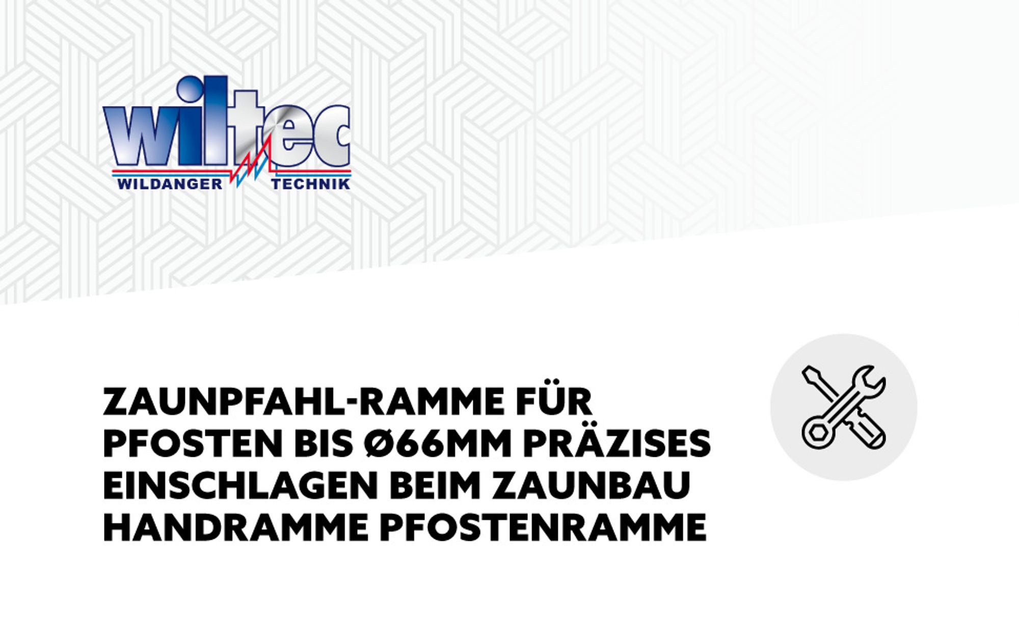 Wiltec Pfahlramme Ø 76 mm Handramme aus Stahl, Pfostenramme mit 2 Handgriffen, Zaunpfahlramme zum Einschlagen von Pfosten beim Zaunbau