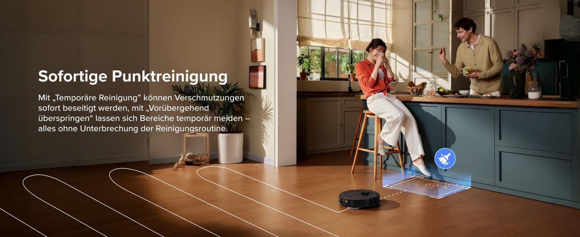 Roborock Qrevo S Pro Set Staubsauger Roboter mit Wischfunktion, 18.500Pa(Upgrade von QV 35A), Anti-Tangle System, 75 °C Heißwasser-Moppwäsche, Schwarz