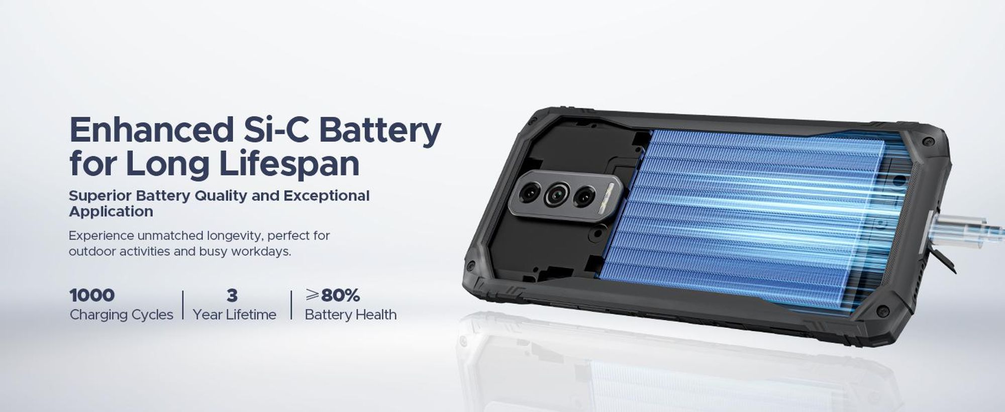 Doogee Blade 10 Ultra Energy, 16,7 cm (6,56 palců), 6 GB RAM, 128 GB úložiště, 64 MP fotoaparát, operační systém Android 16.0, černá barva