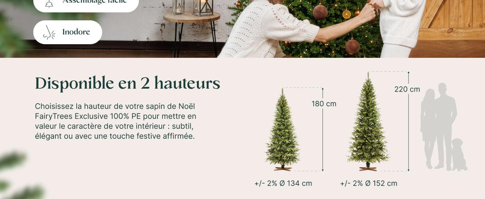 FairyTrees Sapin de Noël Artificiel 180cm Bavière Slim 100% PE Vert 100% PE Premium, artificiel, forme Slim, branches denses, réaliste, vert, Christmas Tree, fabriqué en UE, FT36
