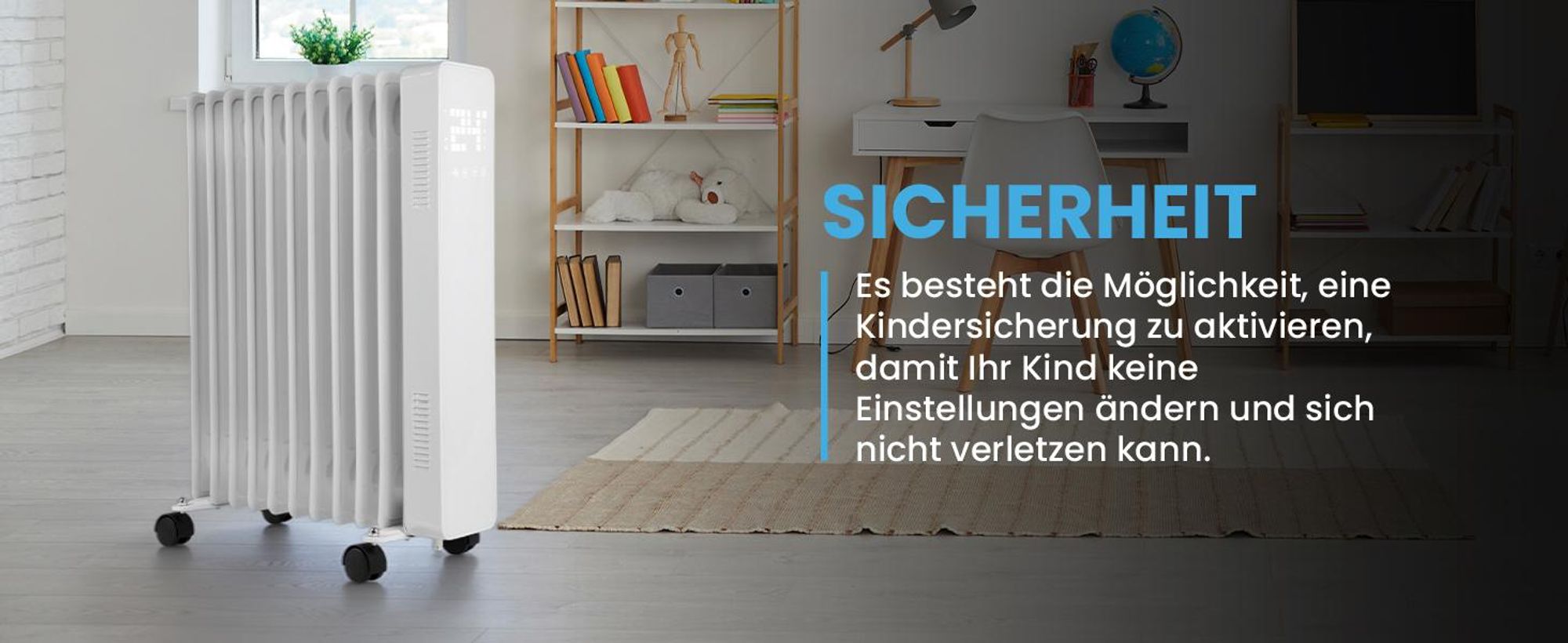 Elektroheizung Ölradiator Ölheizung mit Termostat und WIFI