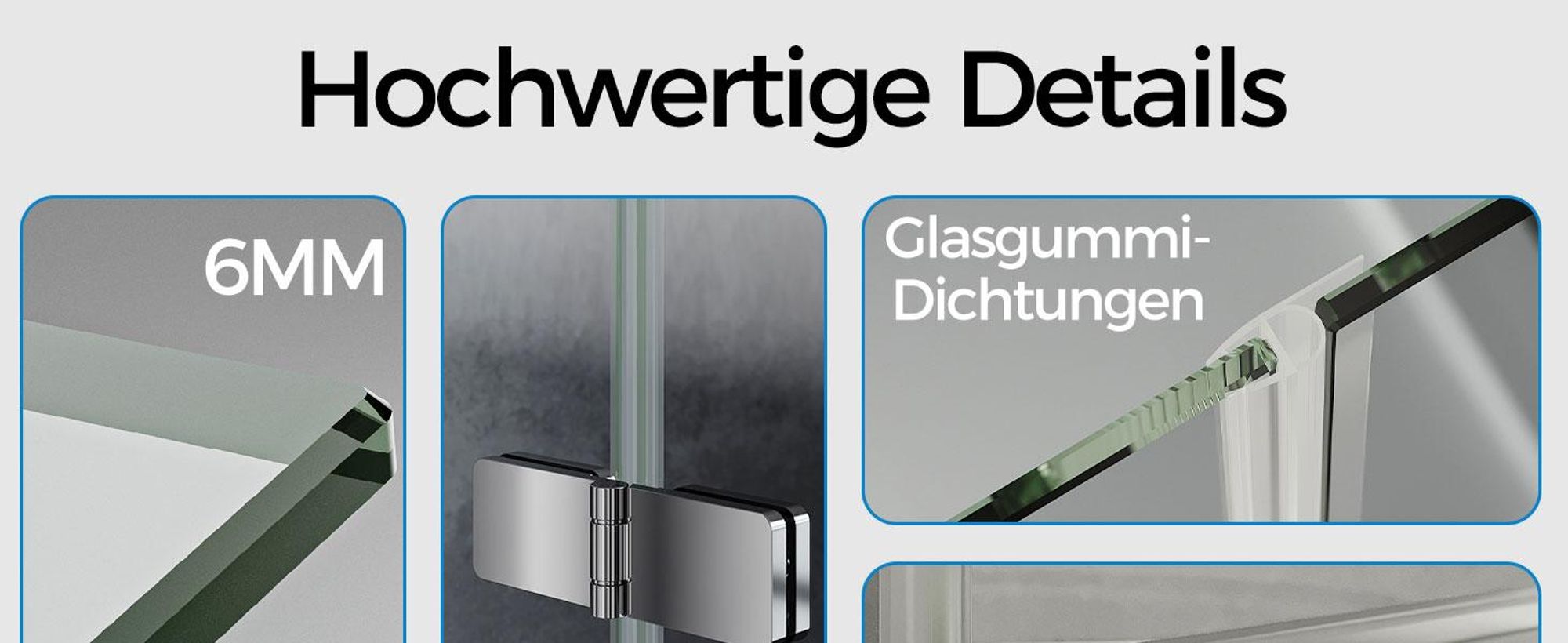 IMPTS Duschwand für Badewanne 120x140cm 3-teilig Faltwand Badewannenaufsatz Faltbar Duschabtrennung 6mm ESG GLAS Badwannenfaltwand Chrom, Gestreift
