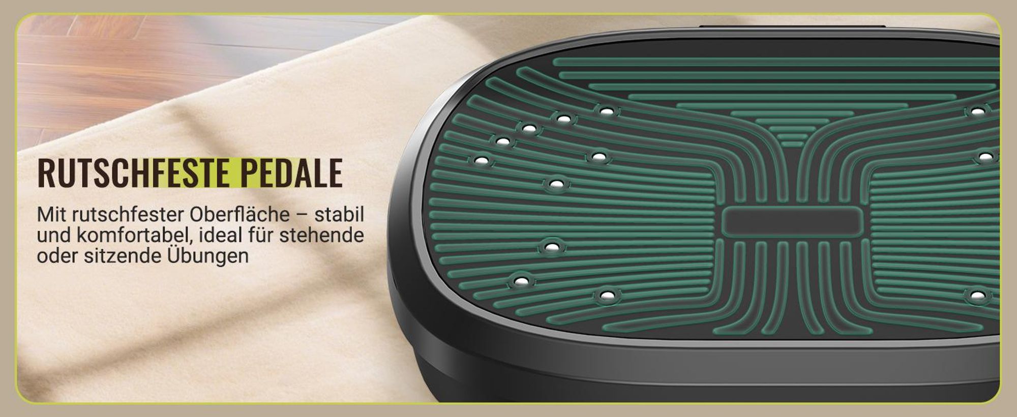 FLYBIRD Vibrationsplatte,120 Leistungsstarke einstellbare Geschwindigkeiten mit 150KG Tragkraft