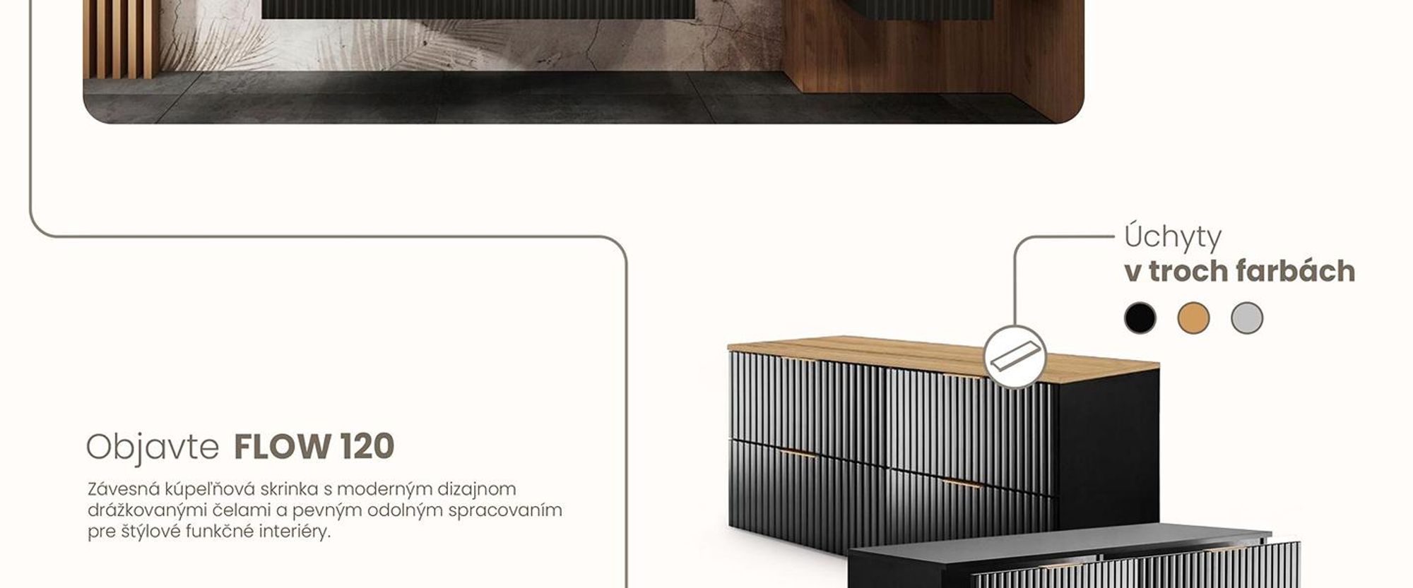 RODAN, moderná skrinka pod umývadlo, skrinka do kúpeľne, kúpeľňový nábytok, kúpeľňová skrinka