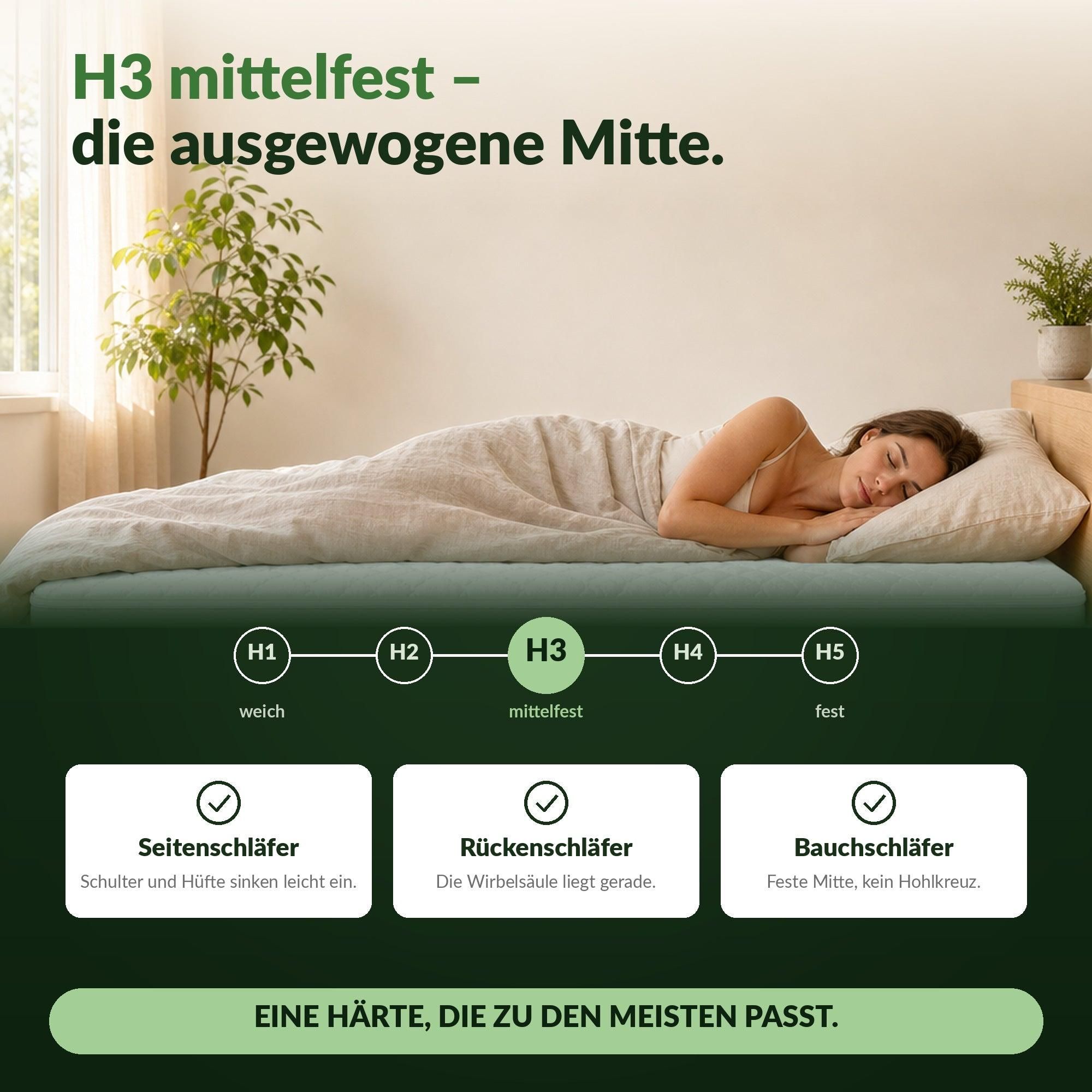 hERZtal Rebond 10 Rollmatratze – haertegrad