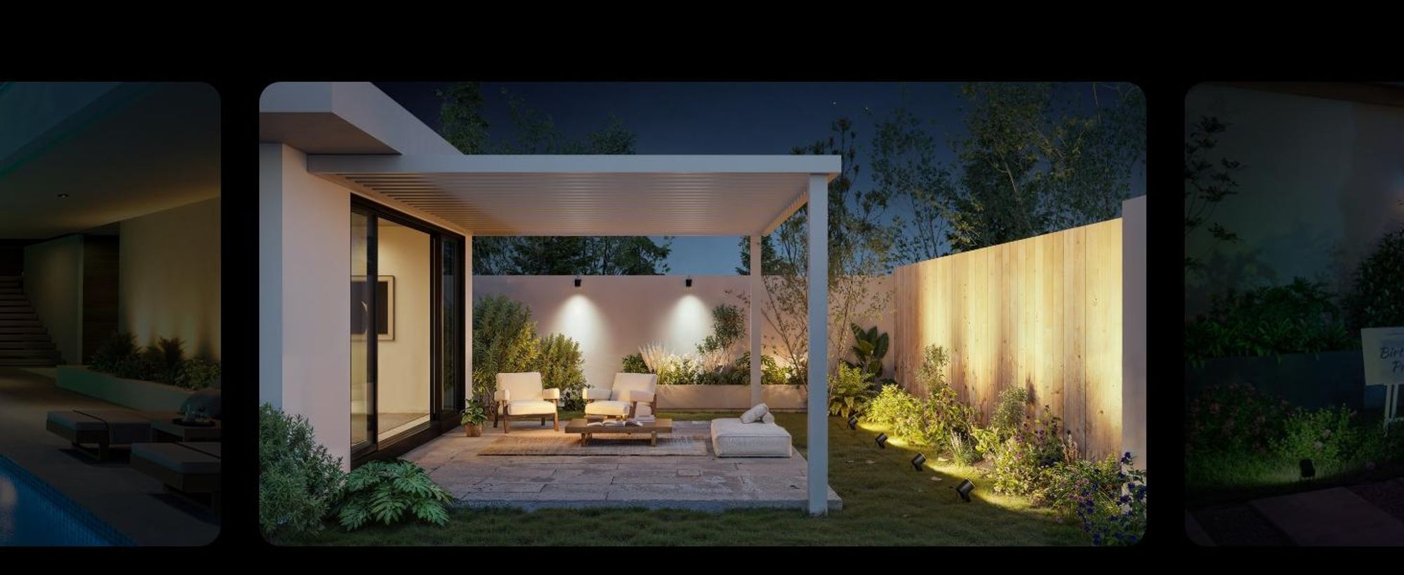 Govee Outdoor LED Strahler, IP67 Wasserdichte Gartenbeleuchtung, RGBWIC Led Strahler Außen, 2 Pack