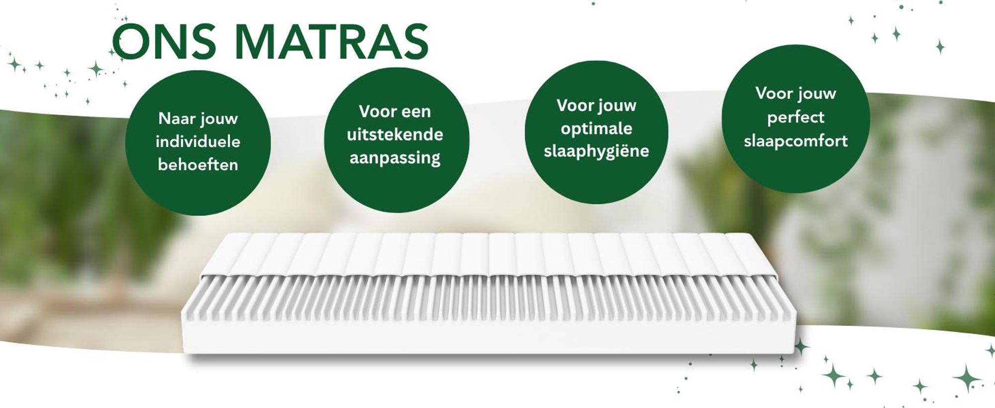 Ergonomische koudschuimmatras met 7 zones | 140 x 200 cm | 11 cm | Hardheid H2 & H3 | DREAMSTAR Easy Flex
