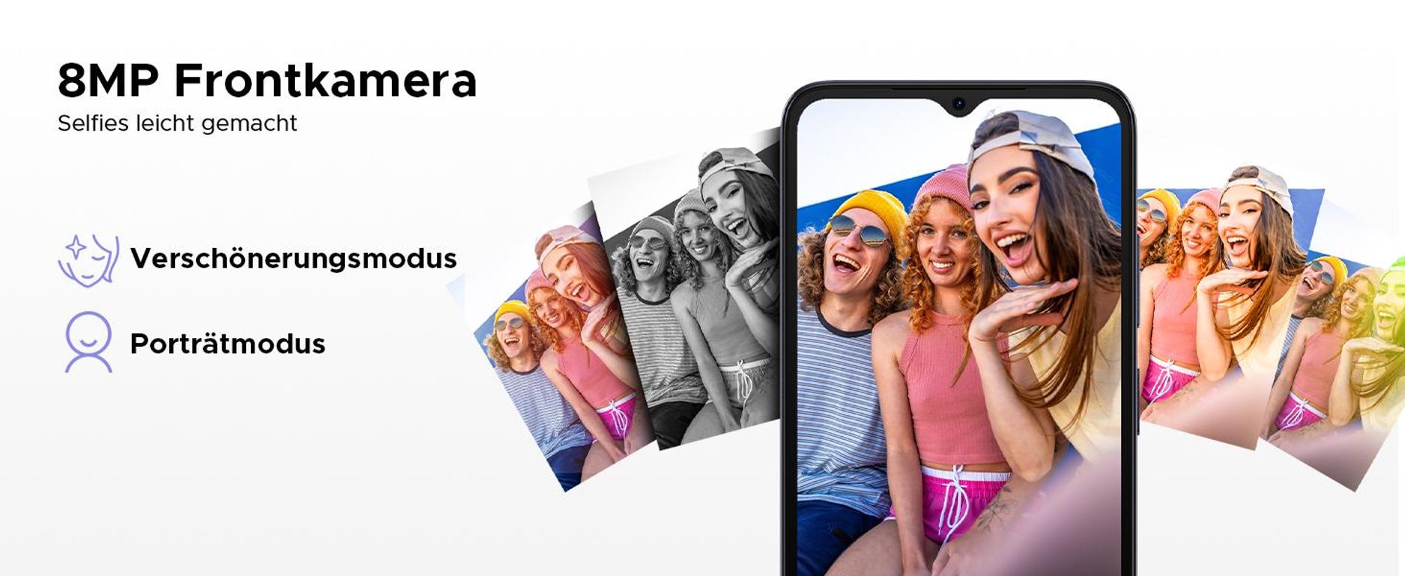 DOOGEE Note56 Plus Smartphone Handy, Android 16, 6,56" 90Hz, 6150mAh Akku, 48GB+256GB, 4G, 50MP, NFC, Fingerabdruck, Gesichtserkennung, ohne Vertrag