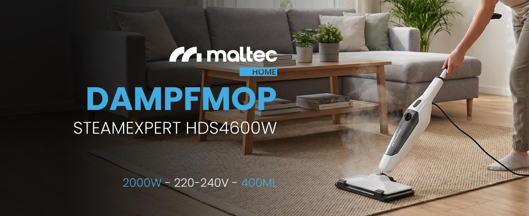 Dampfreiniger multifunktional Bodenwischer Polsterreiniger Handgerät Steam Cleaner mit Zubehör