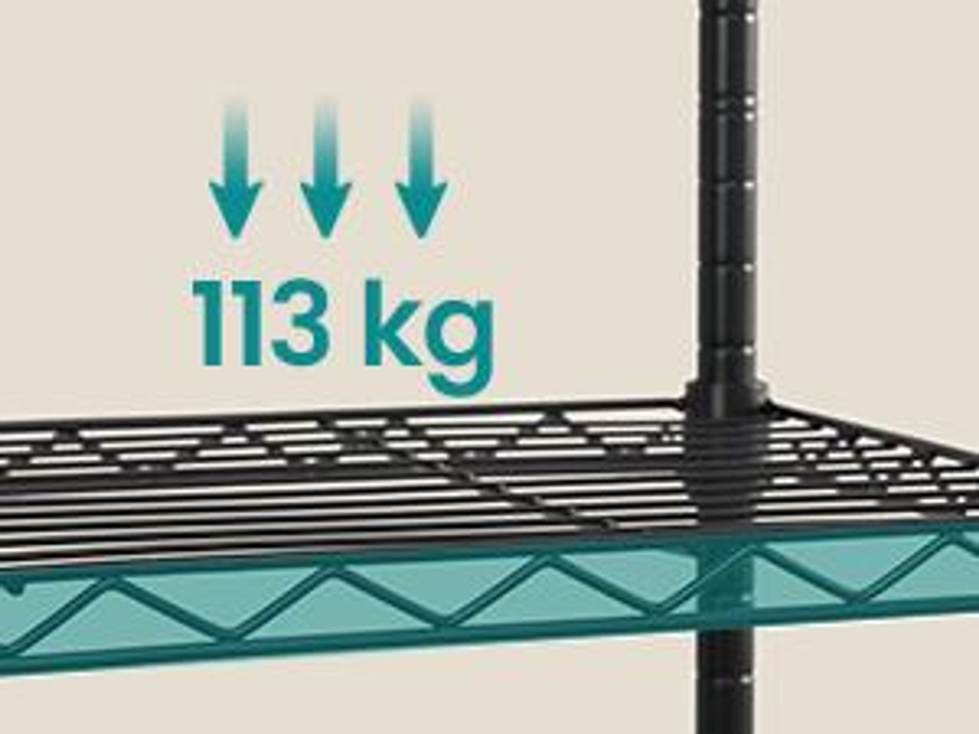 SONGMICS Standregal Metall, verstellbare Ablagen, Aufbewahrungsregal 3 Ebenen für Garage, 30 x 60 x 77 cm, schwarz