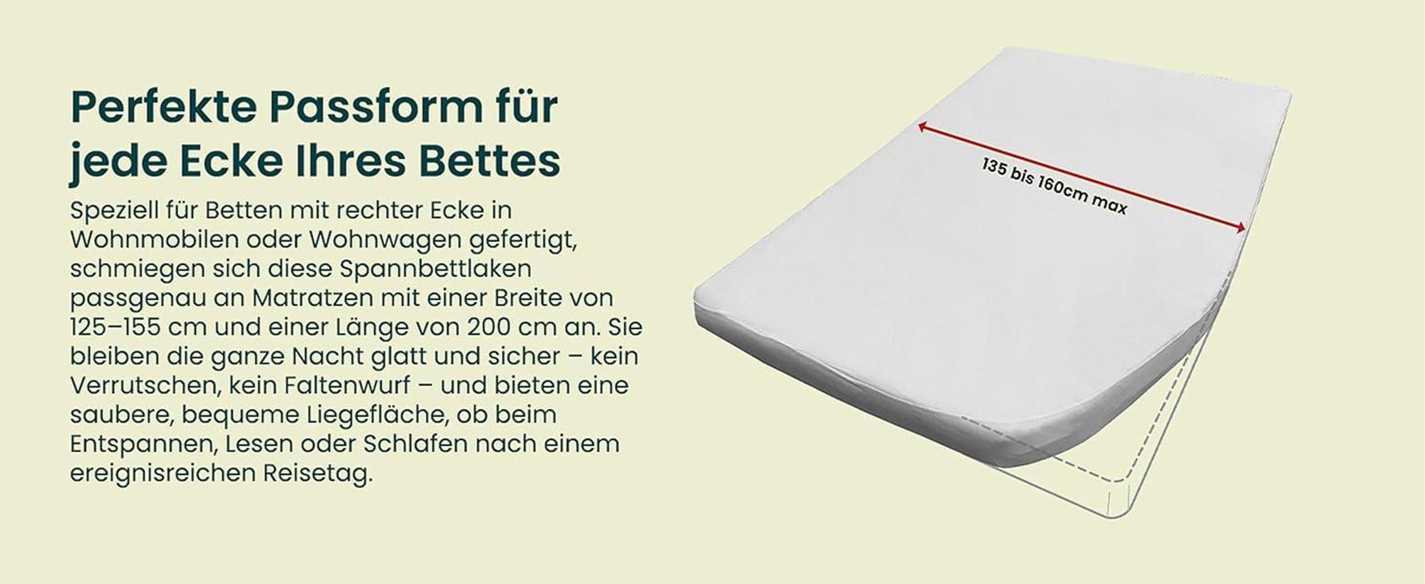 Dieses Bild erklärt den Molton-Matratzenschoner und seine Vorteile.