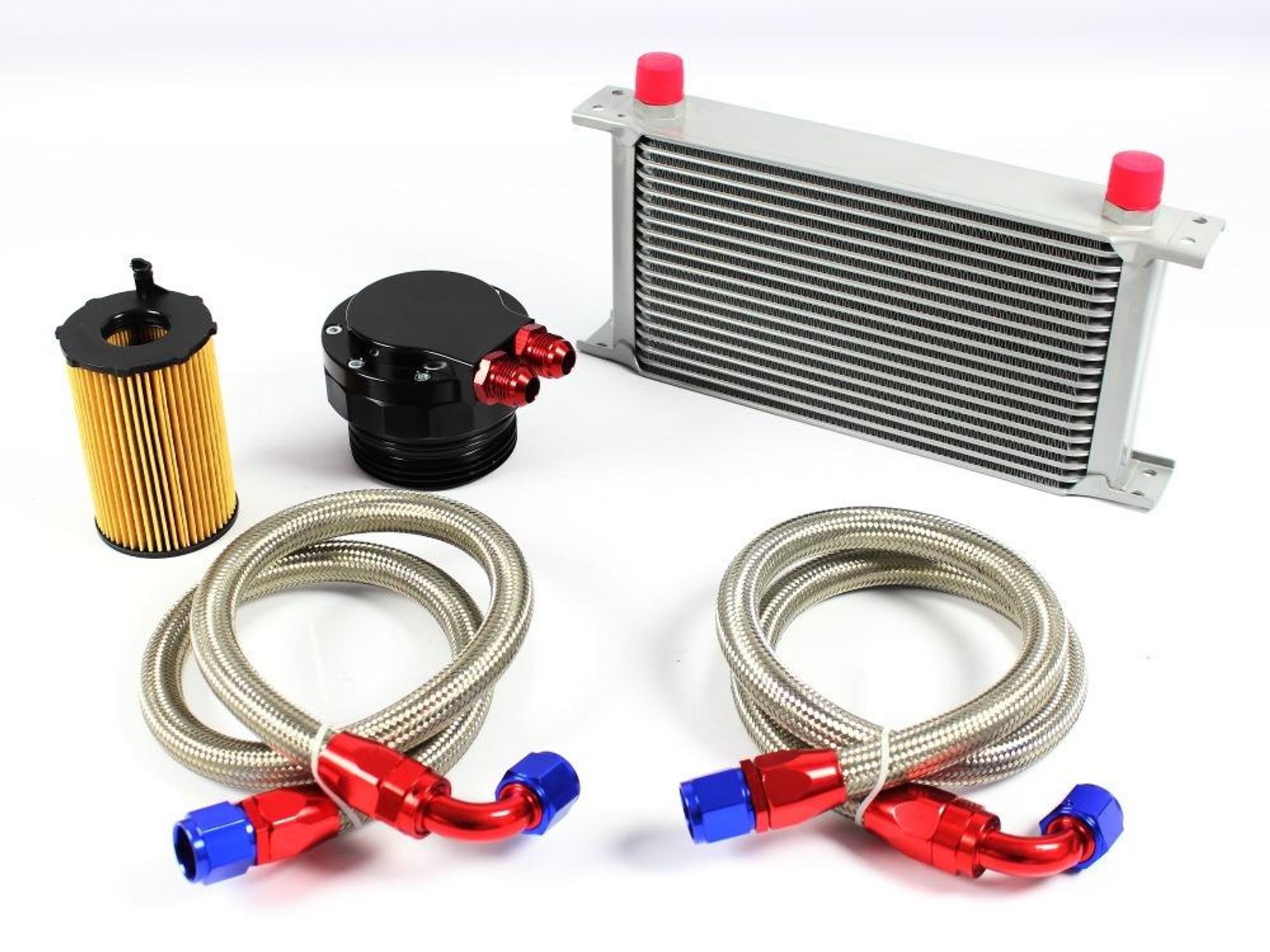 19 Reihen Alu Ölkühler-Kit mit Adapter Ölfilter für VW Audi 3.0l TDI EHVP EA897