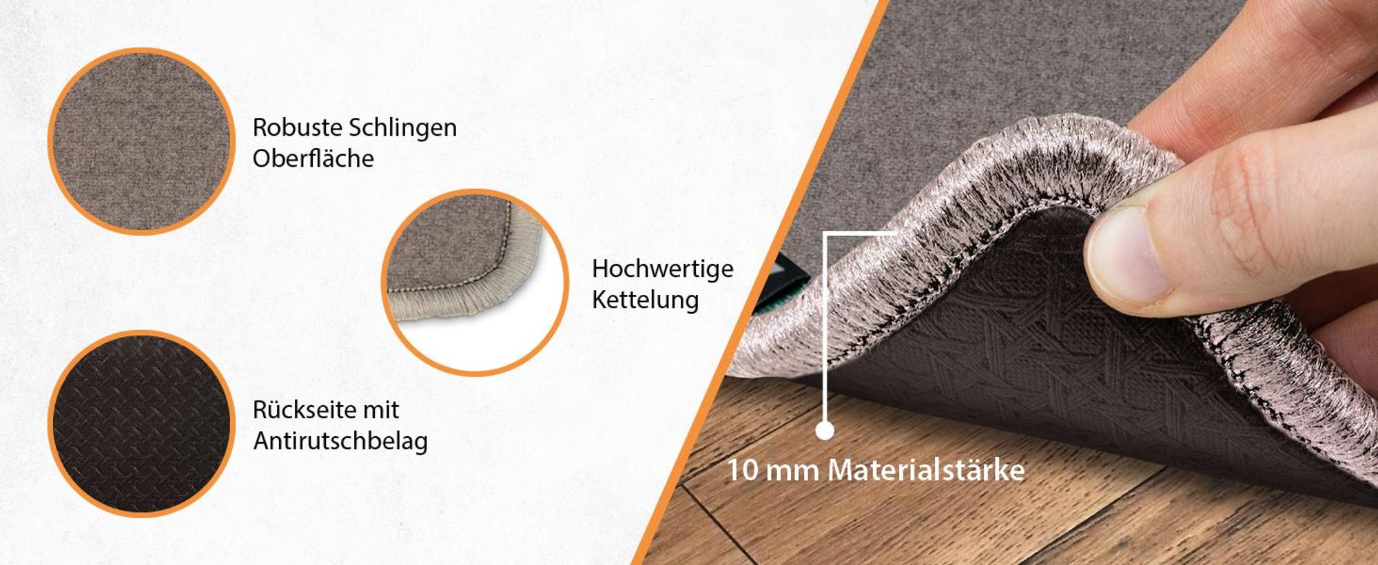 17/5 Heizteppich 35x110cm 100Watt Camel