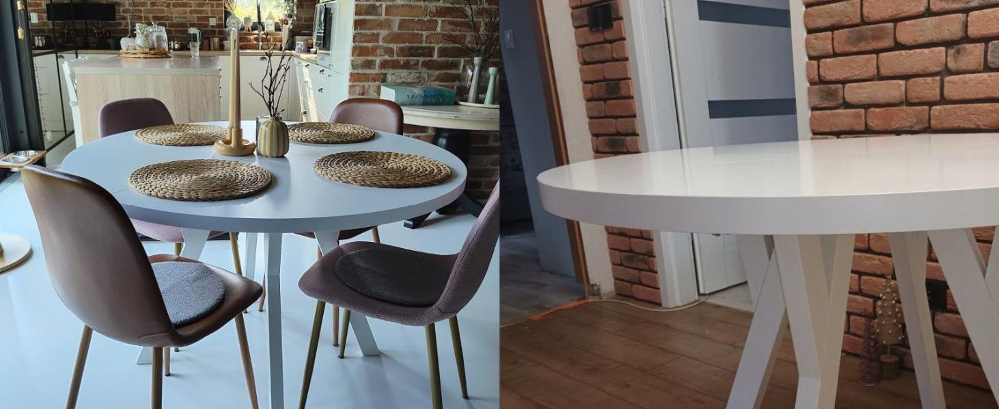 Runder Ausziehbarer Tisch für Esszimmer, PERO, Loft-Stil, Skandinavische, Durchmesser: 90 / 140 cm, Farbe: Eiche Sonoma / Schwarz