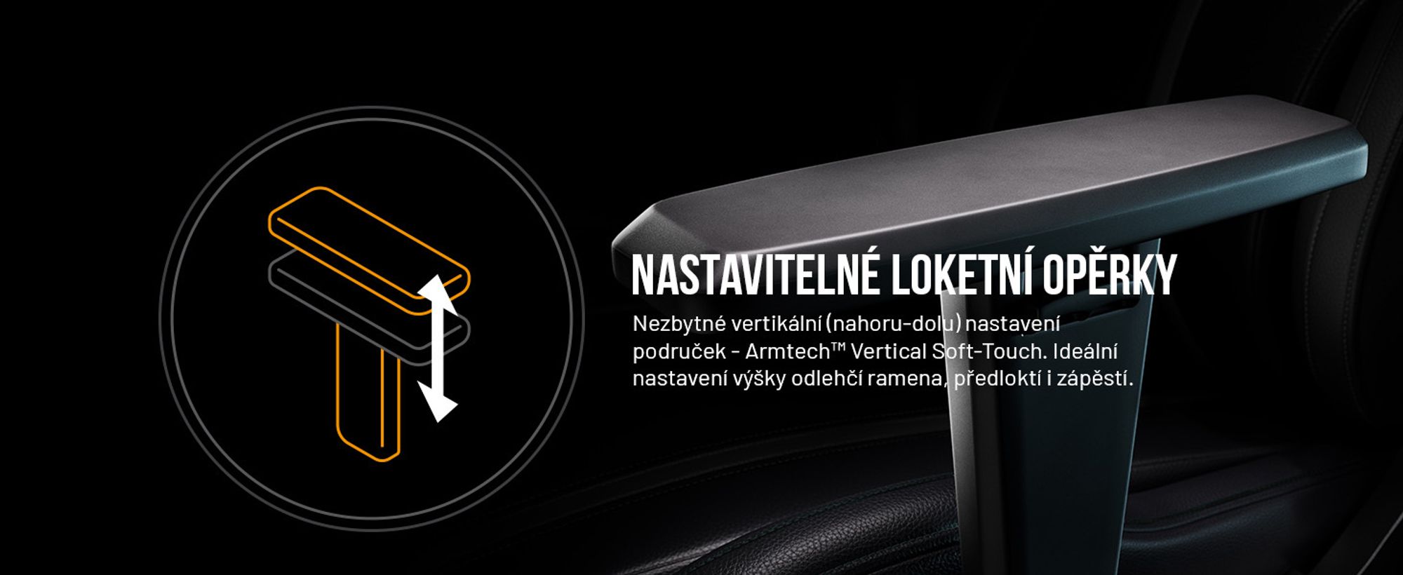 Herní židle Diablo X-One 2.0 Kancelářská židle Nastavitelné područky Ergonomický design Krční/bederní polštář, Barva: Černá, Velikost: Normal