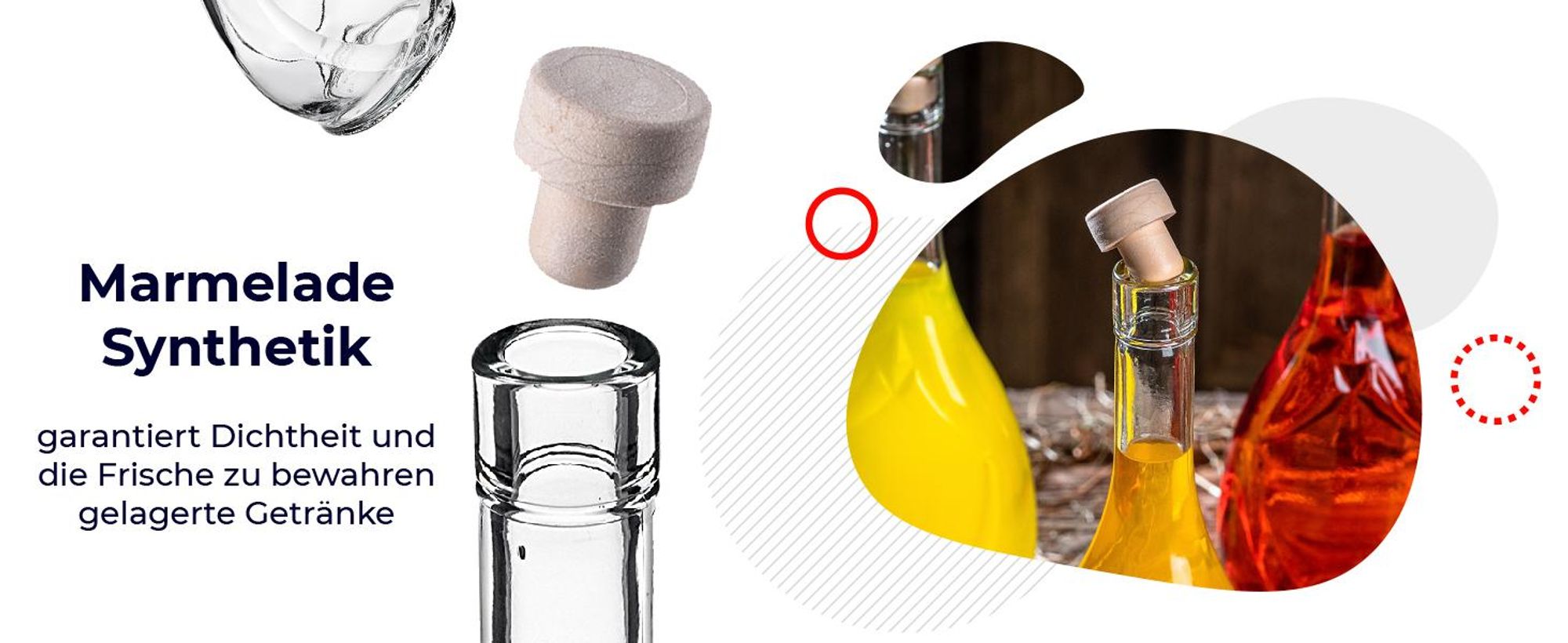 KADAX Leere Glasflaschen 500ml, 10 Stück, Likörflaschen mit Korken, Flaschen zum Befüllen von Likör, Wein und Schnaps, Dekoflaschen, Weinflaschen aus Glas