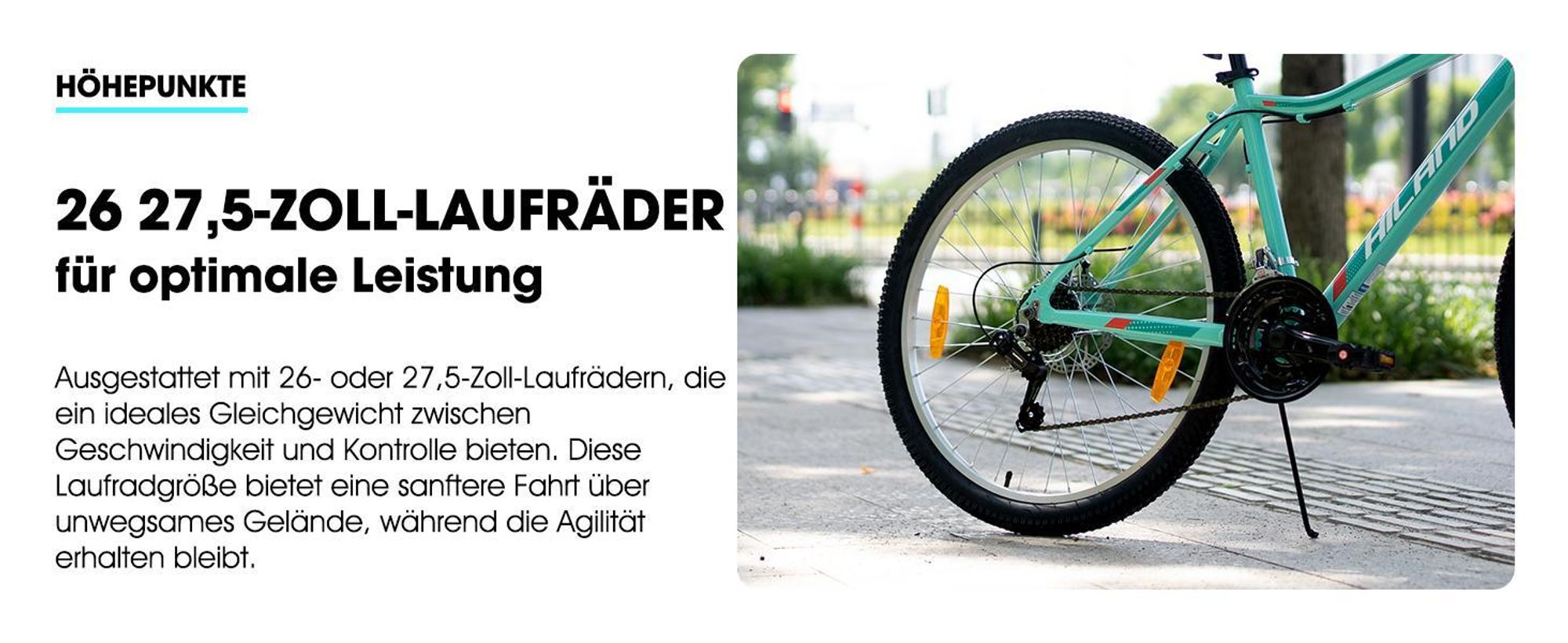 Hiland Damen Mountainbike 26 Zoll, Aluminium Rahmen 18 Gang MTB für Frauen, Damen und Mädchen Mountainbike mit Doppelscheibenbremse Federgabel