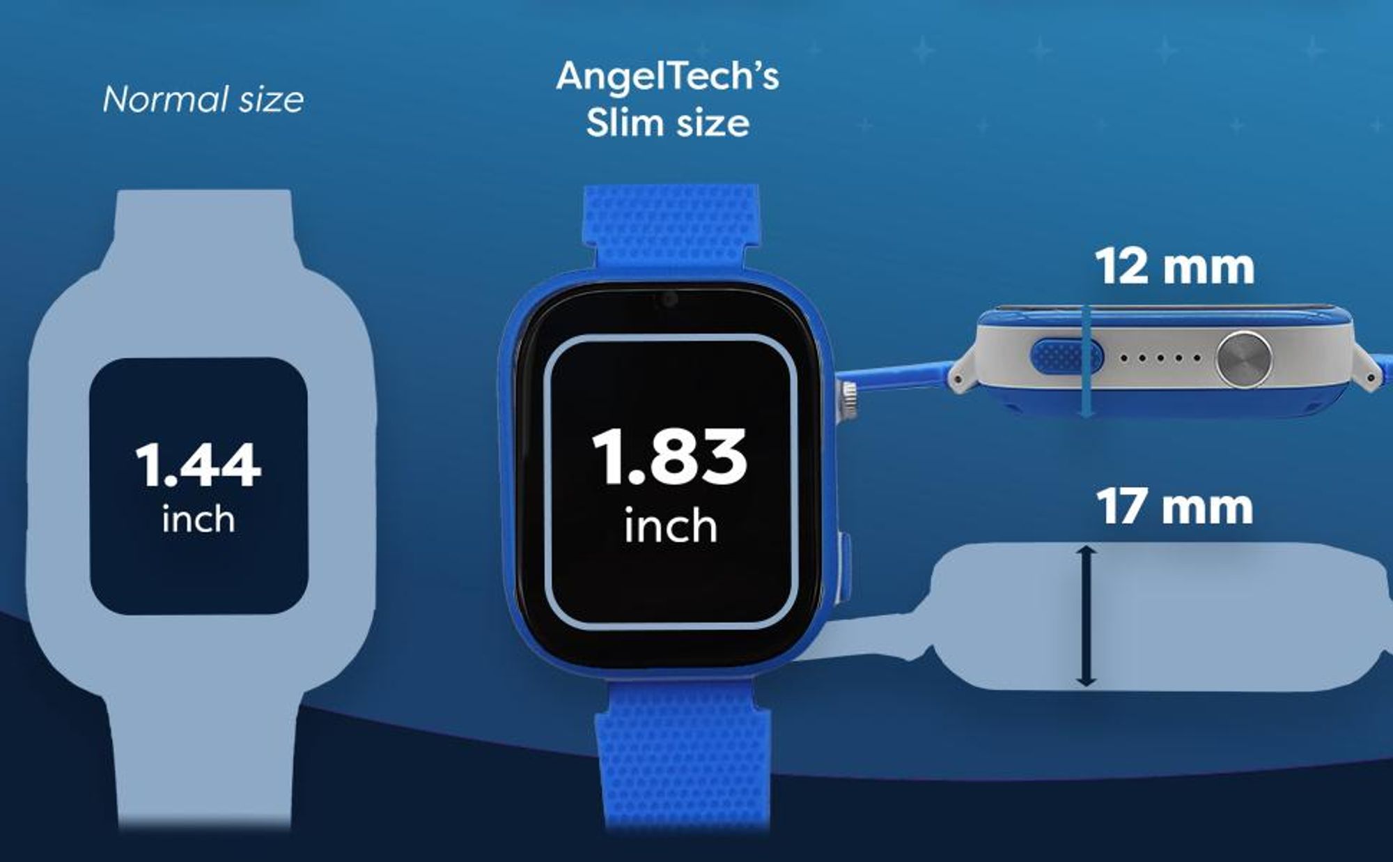 AngelTech Kinder SmartWatch Ultra Slim Design