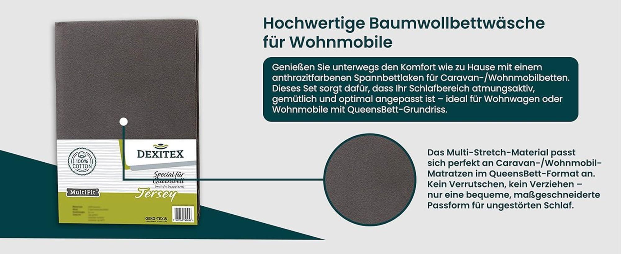 hochwertige Baumwollbettwäsche für Wohnmobile