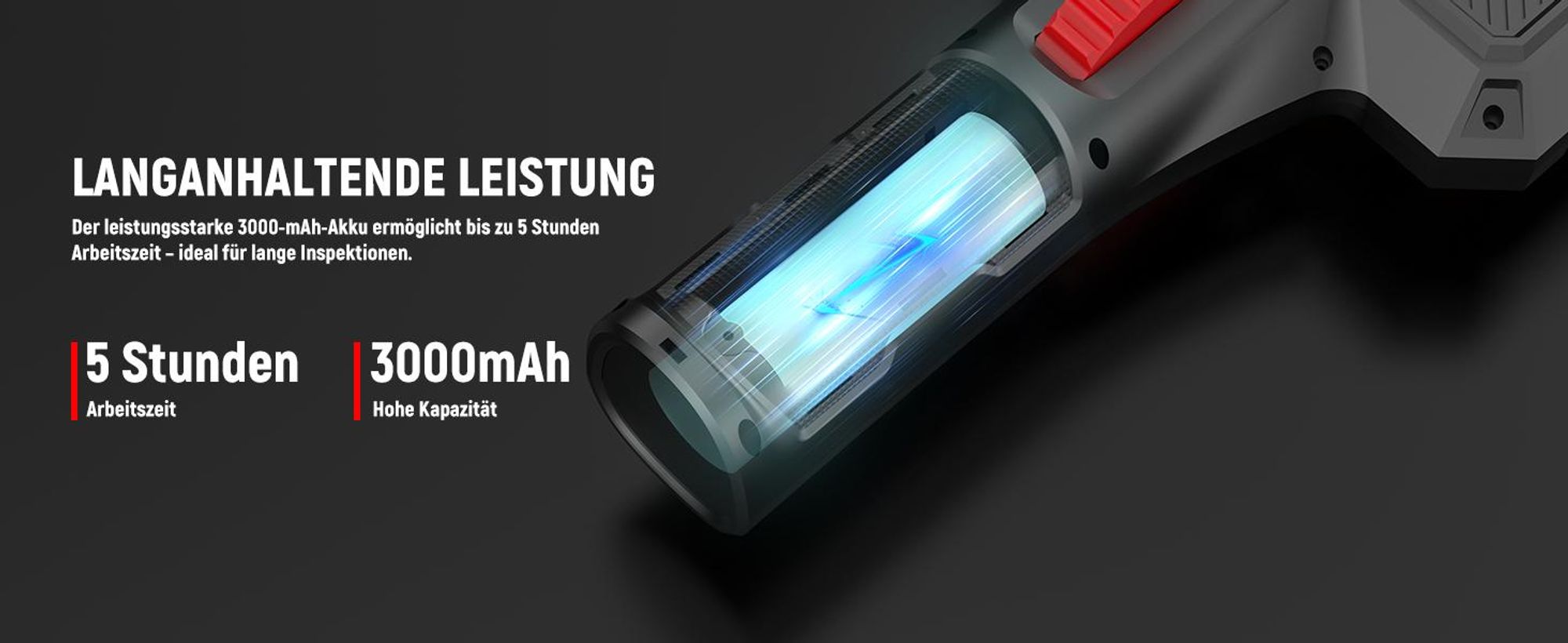 KAIWEETS KBA02 Inspektionskamera 6,5mm, 1080P IPS-Display, 210° Gelenk