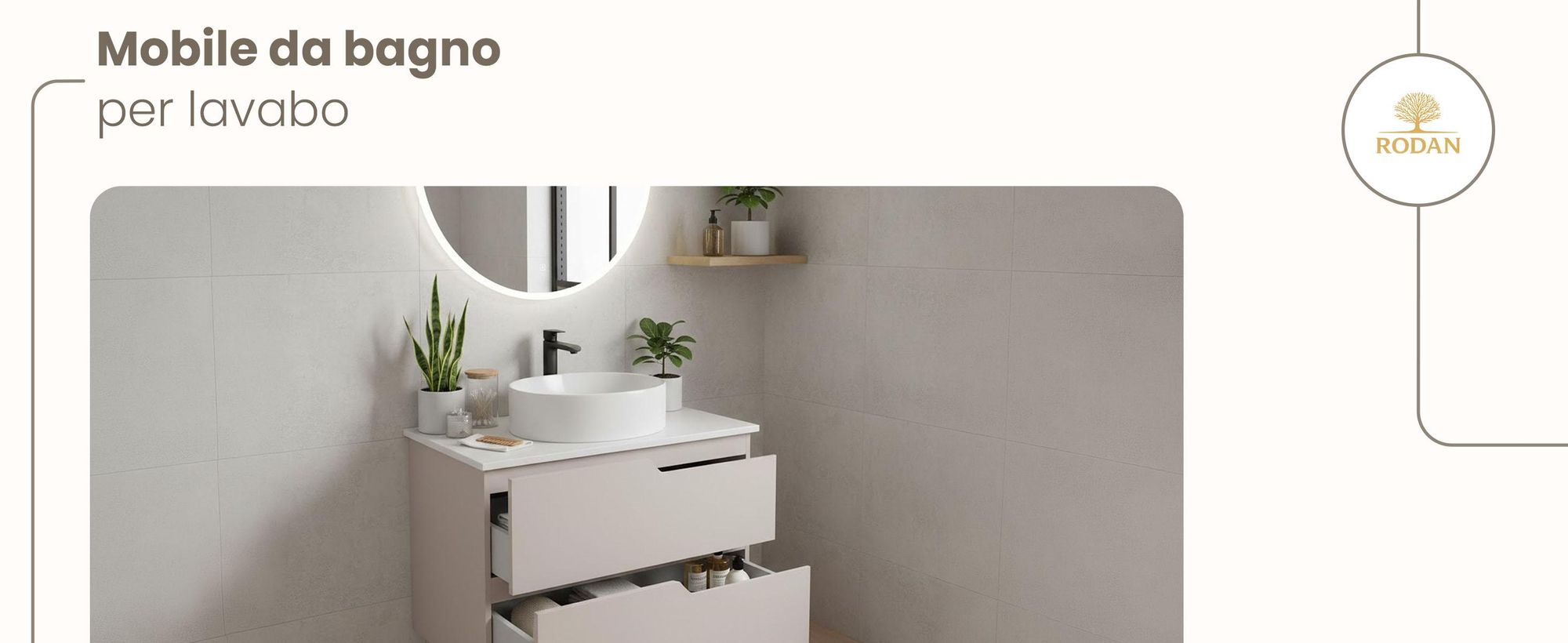 RODAN, mobile bagno, mobile sotto lavabo, mobile bagno moderno, mobili per il bagno